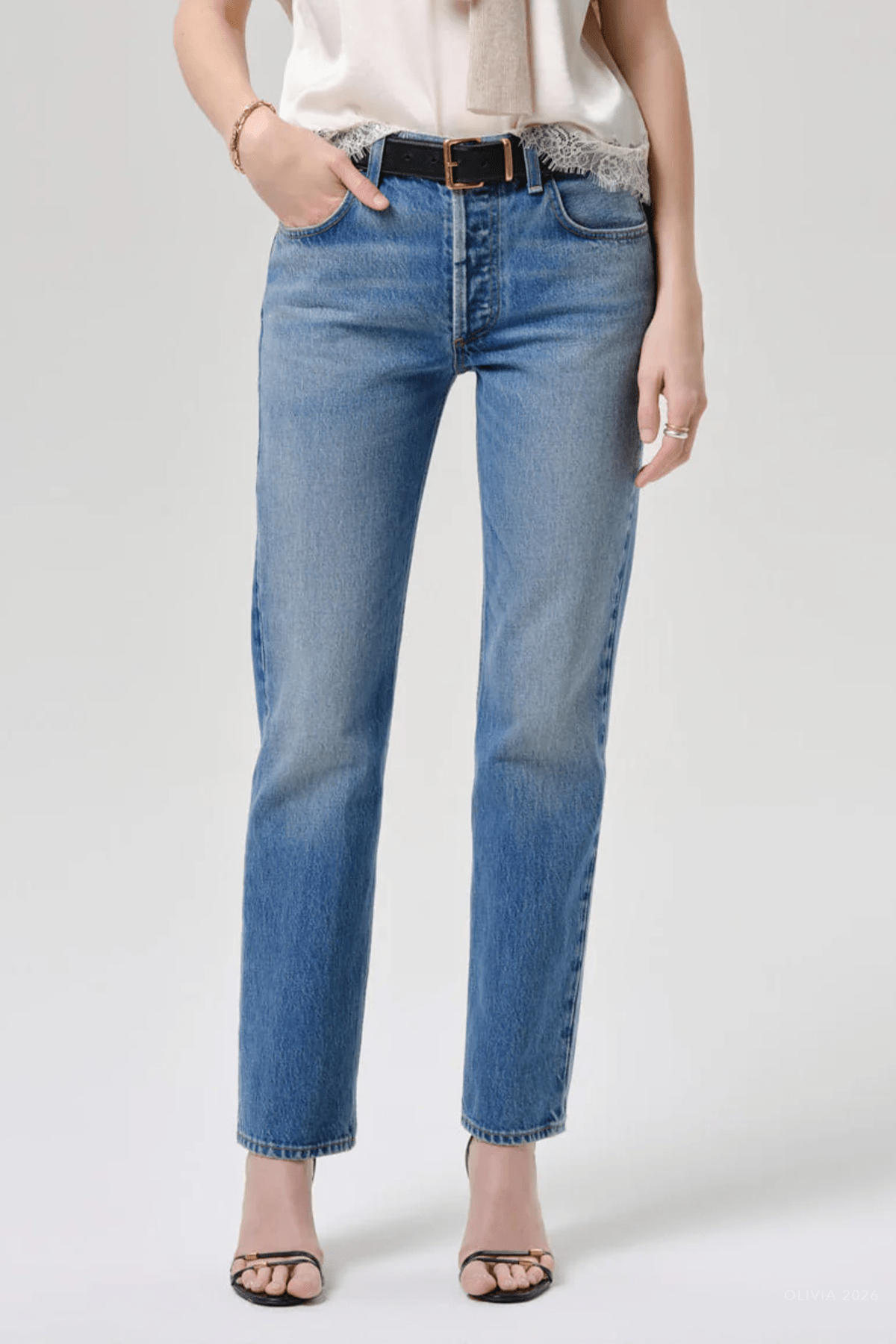 The Taper Jean in Pastis - shop-olivia.com