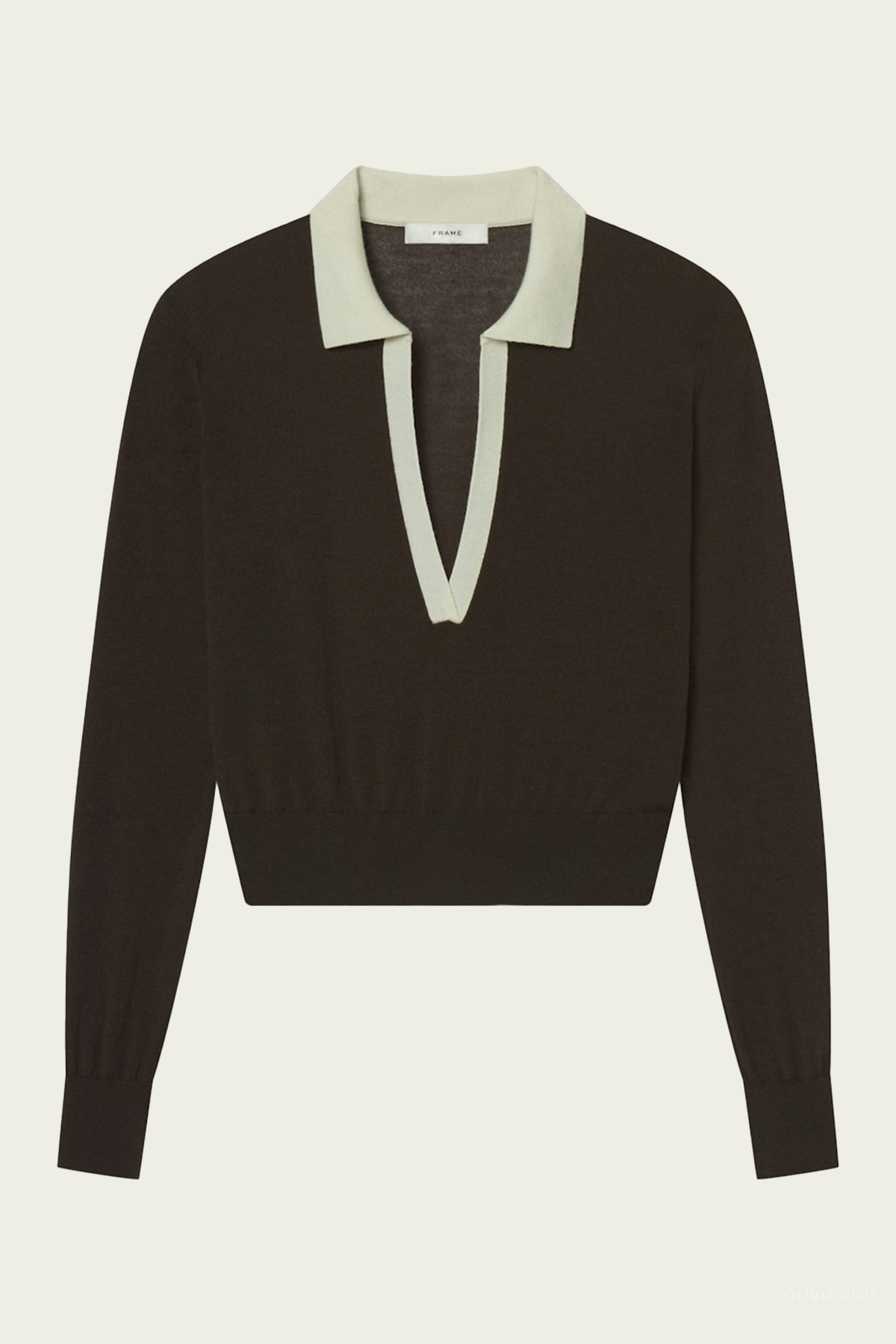 The Two Tone Polo in Coffee Multi - shop - olivia.com