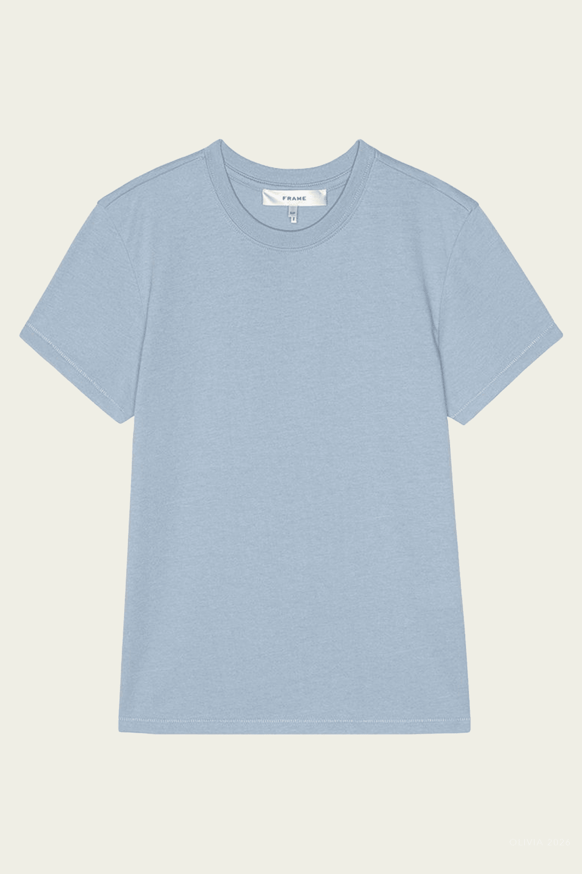 The Vintage Baby Tee in Powder Blue - shop - olivia.com