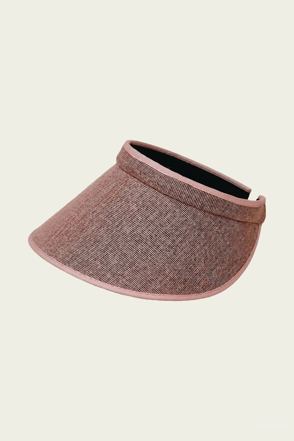 The Visor in Pink Latte - shop-olivia.com