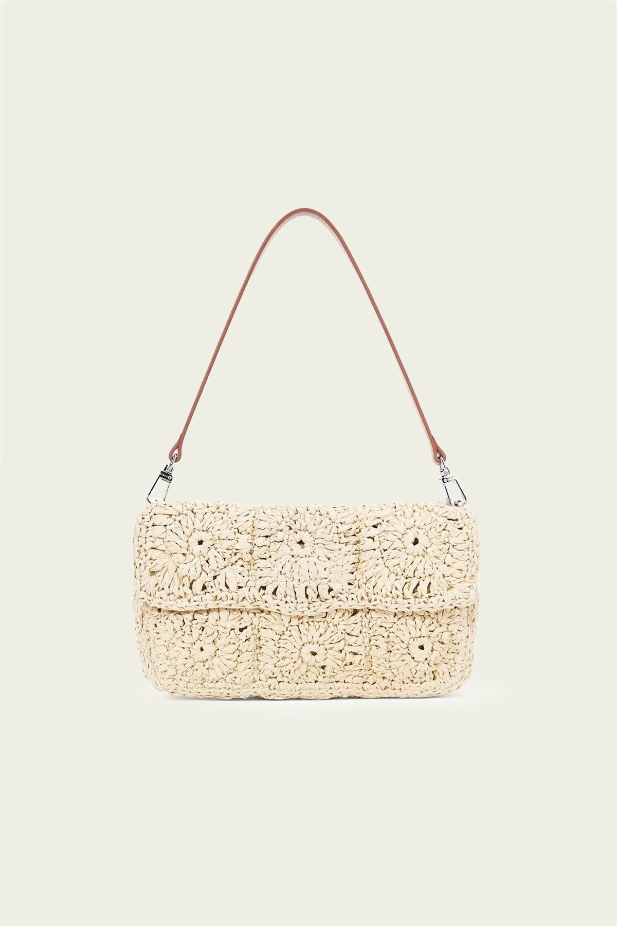 Timmy Crochet Shoulder Bag in Natural - shop - olivia.com