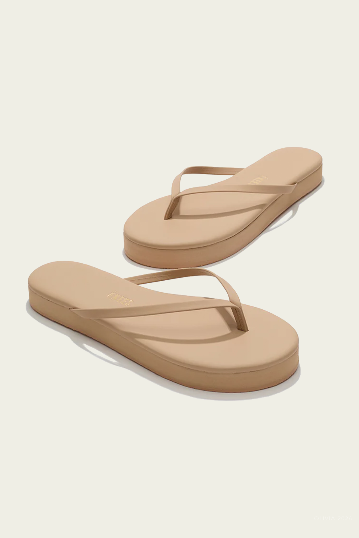 Lily Platforms Flip Flops in Sunkissed