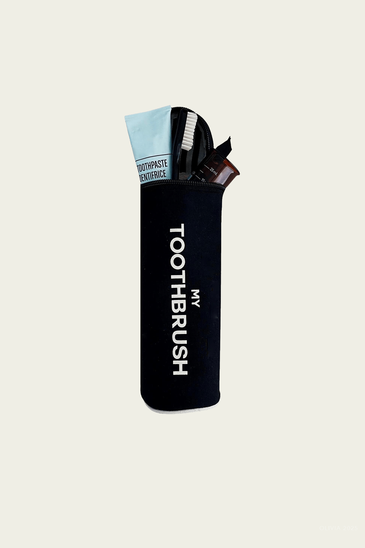 Toothbrush Travel Case in Black - shop - olivia.com