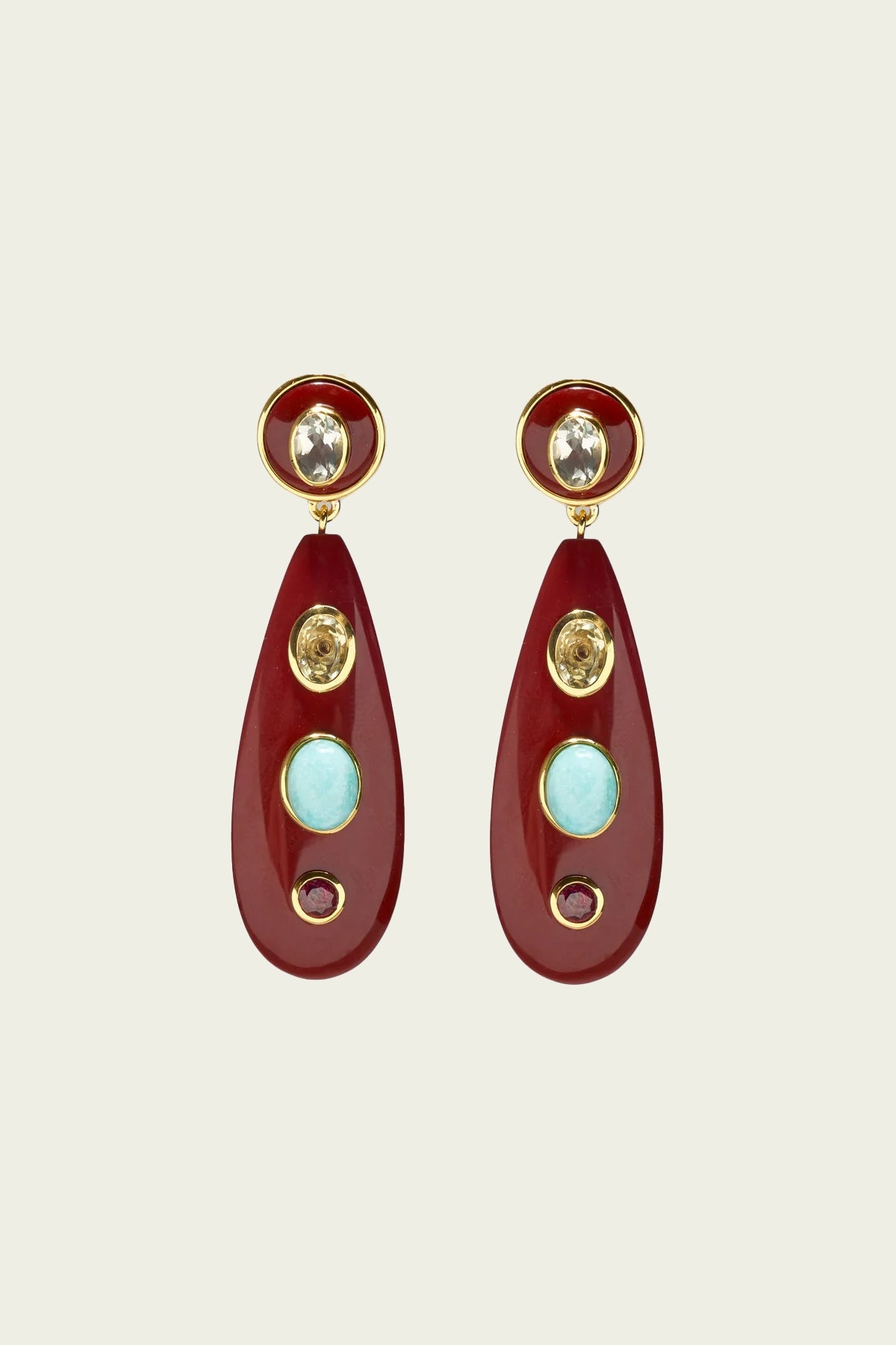 Torre Earrings in Chestnut - shop - olivia.com