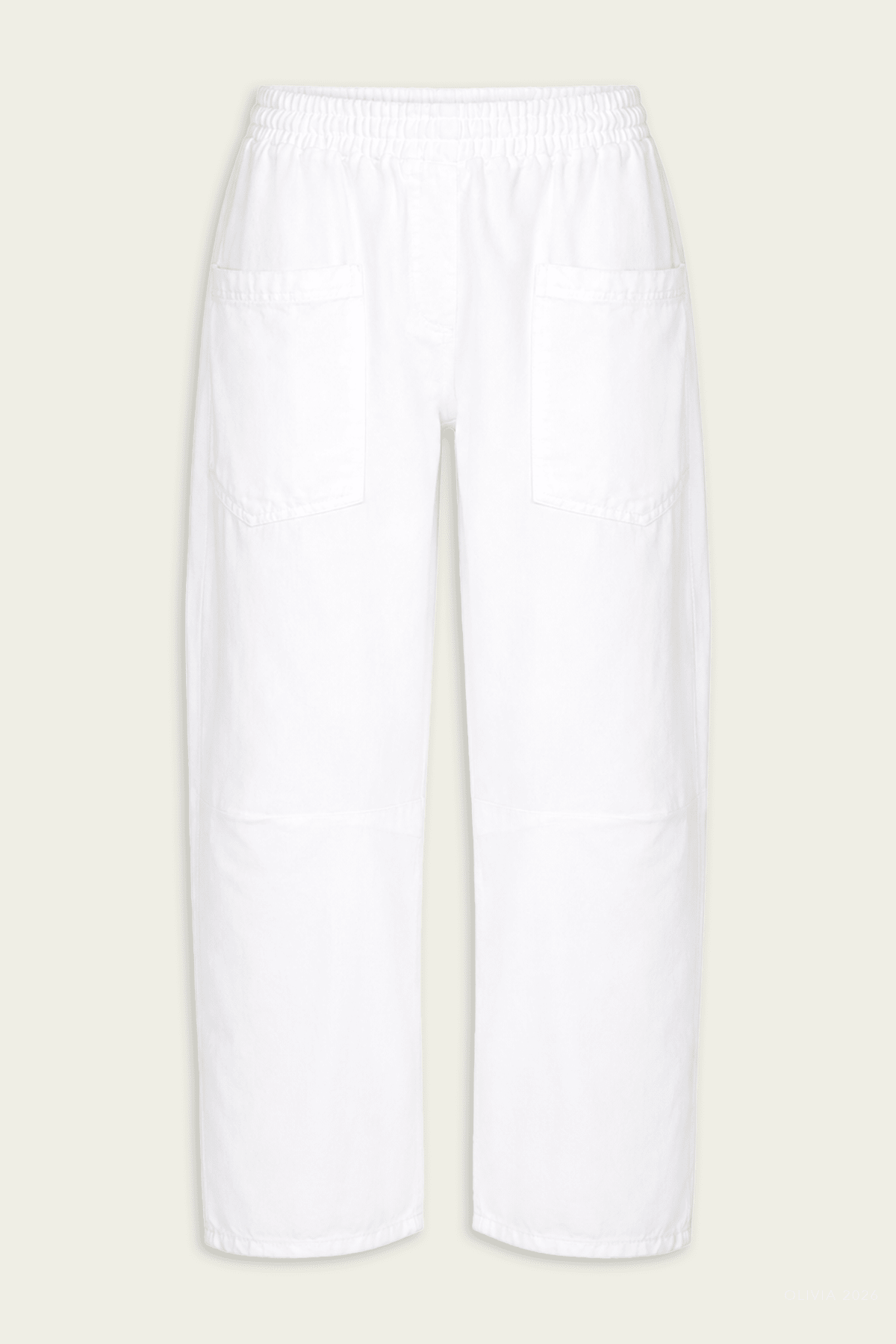 Travis Pant in Washed White - shop-olivia.com