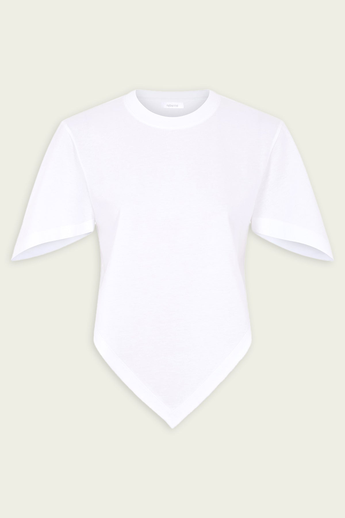 Triangle Shape T-Shirt in White - shop-olivia.com