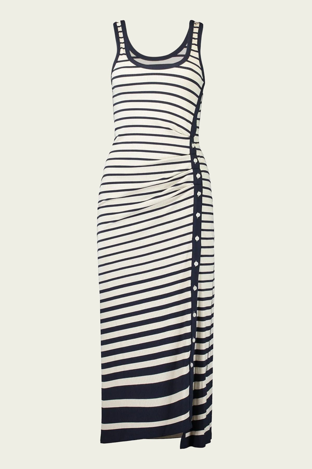 Trudy Tank Midi Dress in Midnight Stripe - shop-olivia.com
