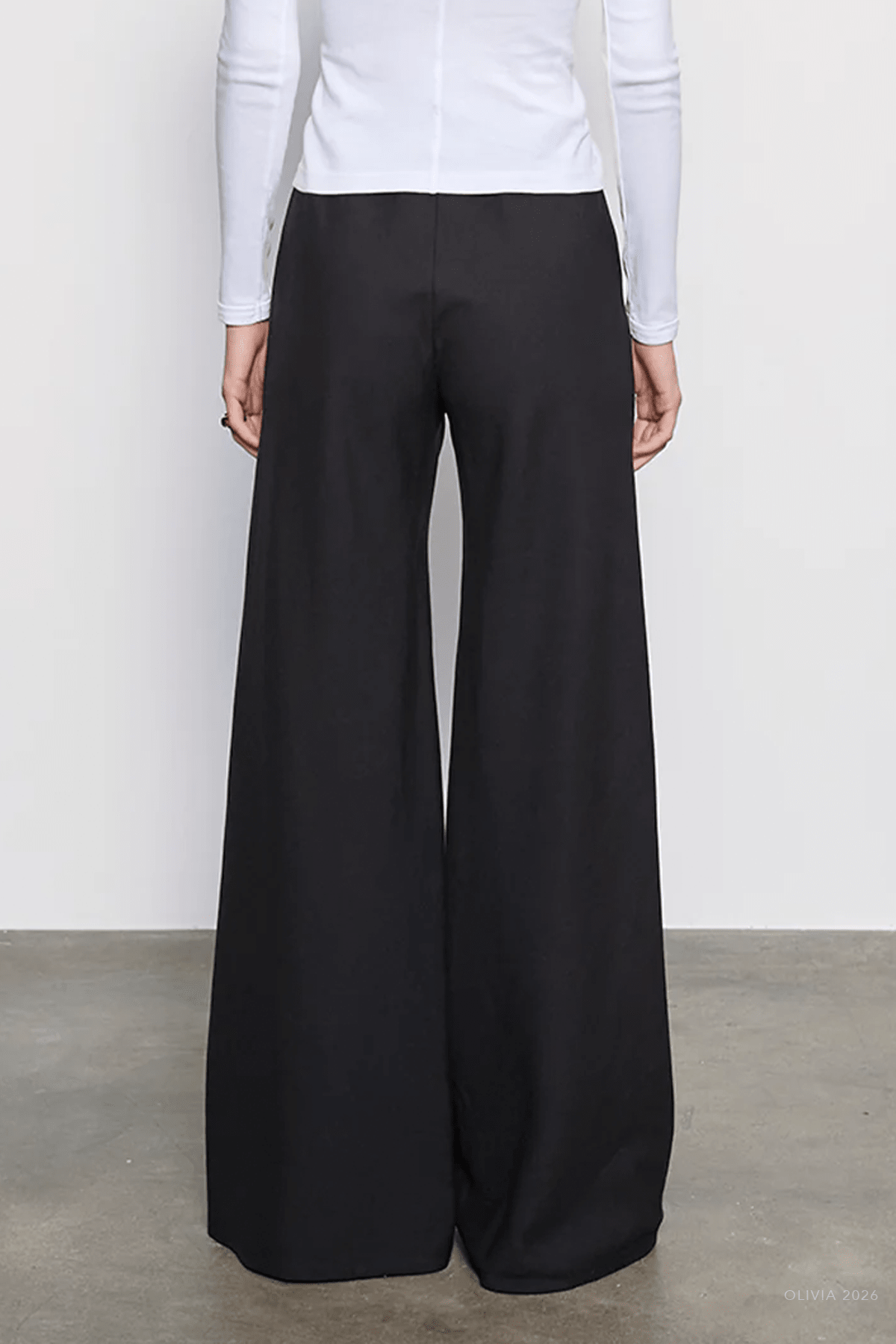 Twill Bias Pant in Black - shop - olivia.com