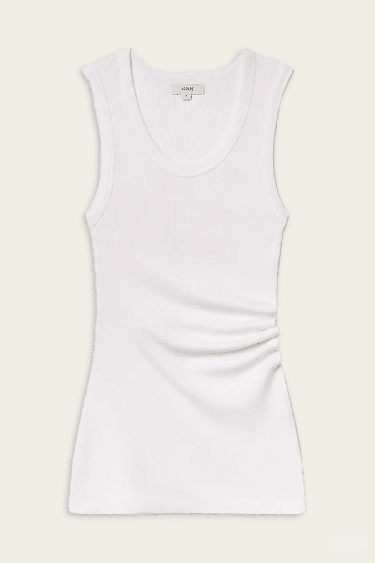 Twisted Poppy Tank in White - shop - olivia.com
