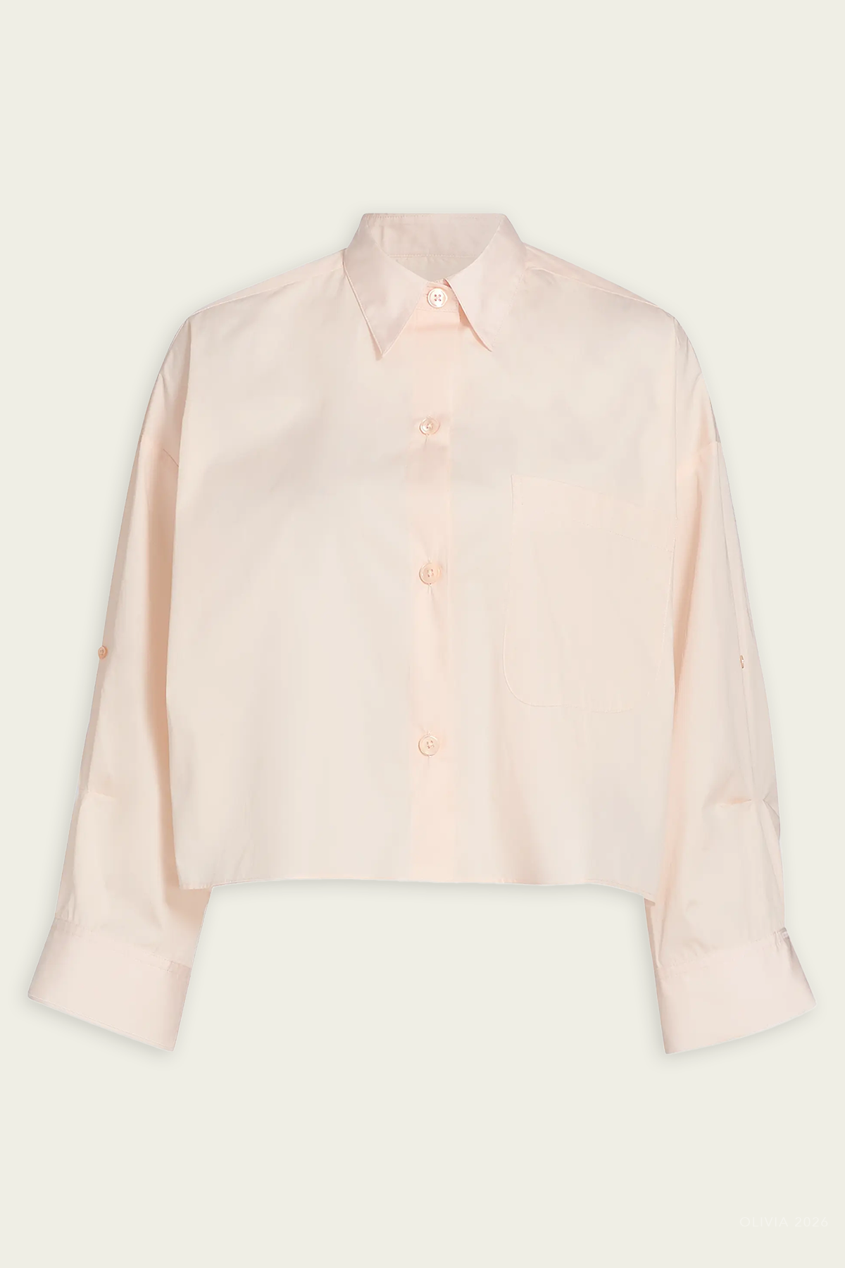 Next Ex Shirt in Creme De Peche