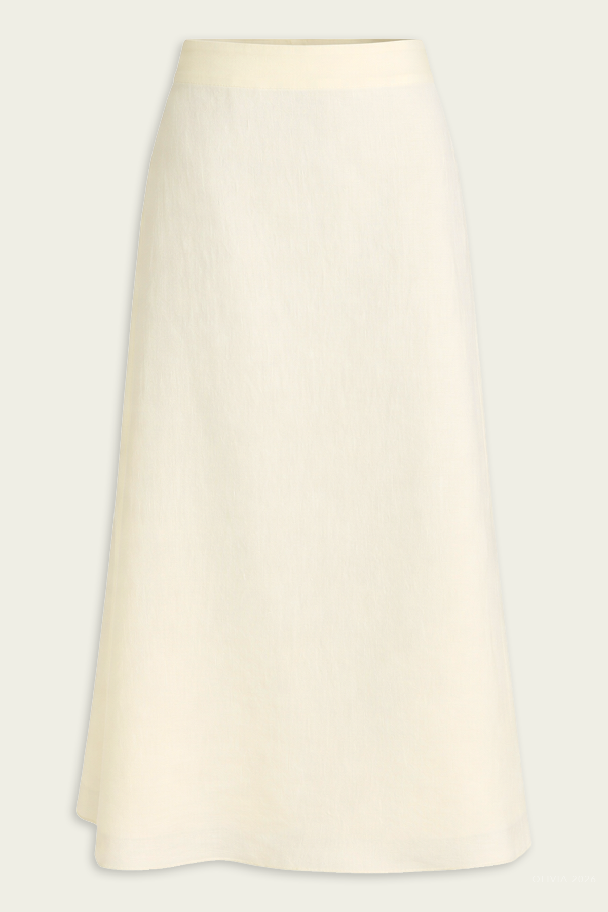 The A-Line Skirt in Glass Green