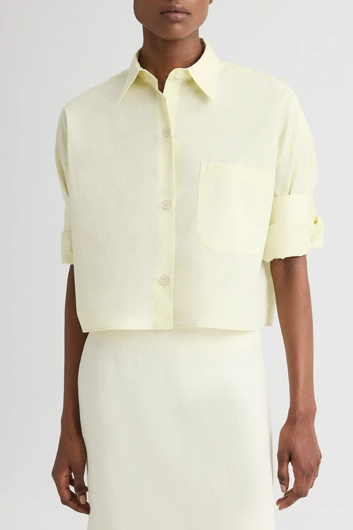 Next Ex Linen Shirt in Glass Green