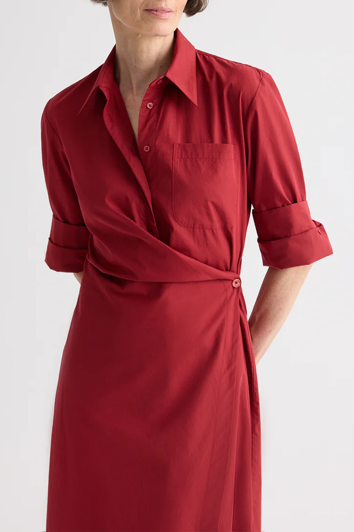 New Earl Dress in Karanda Red