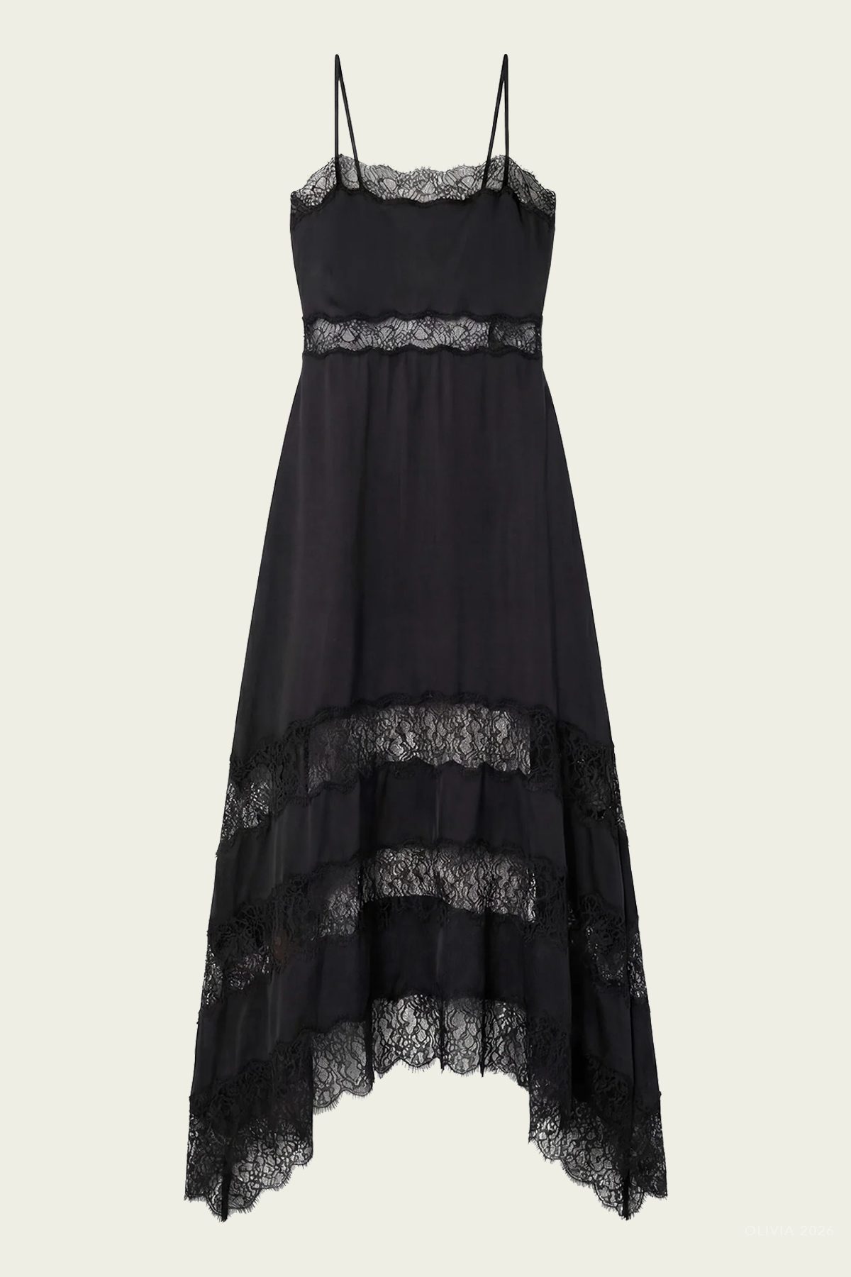 Coco Sleeveless Silk Dress in Noir