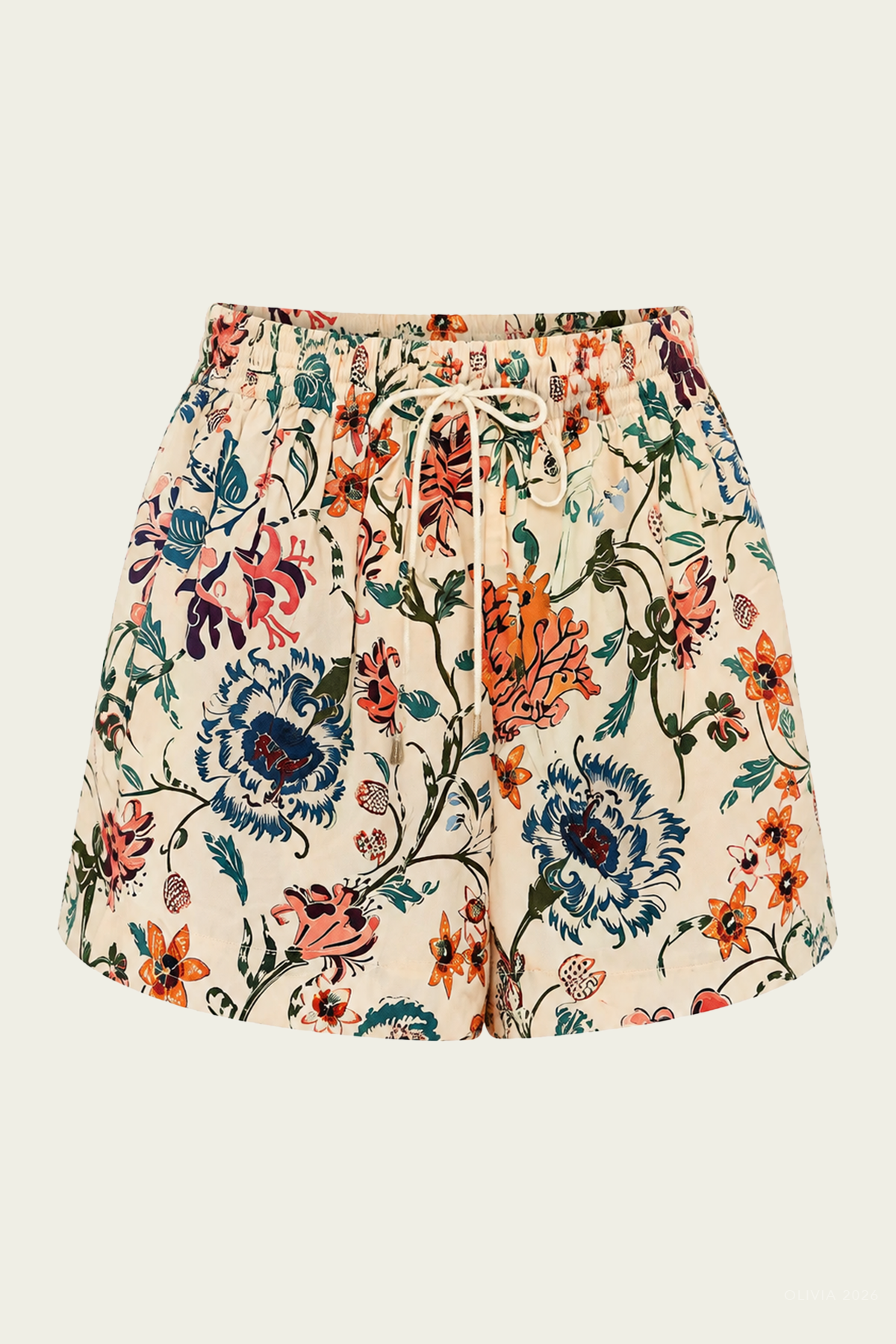 Marnie Cotton Shorts in Abalone