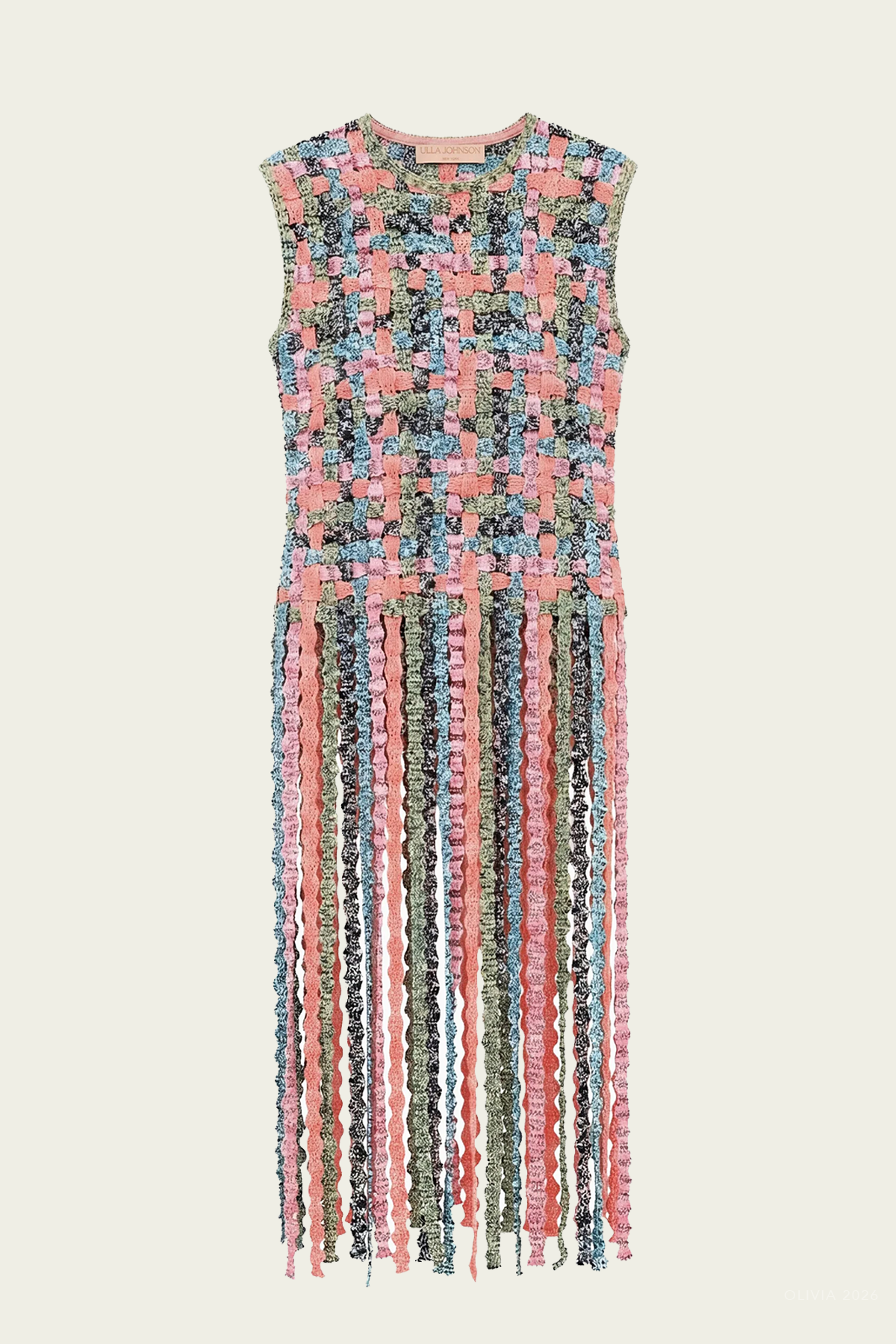Victoria Knit Top with Fringe in Sunweave