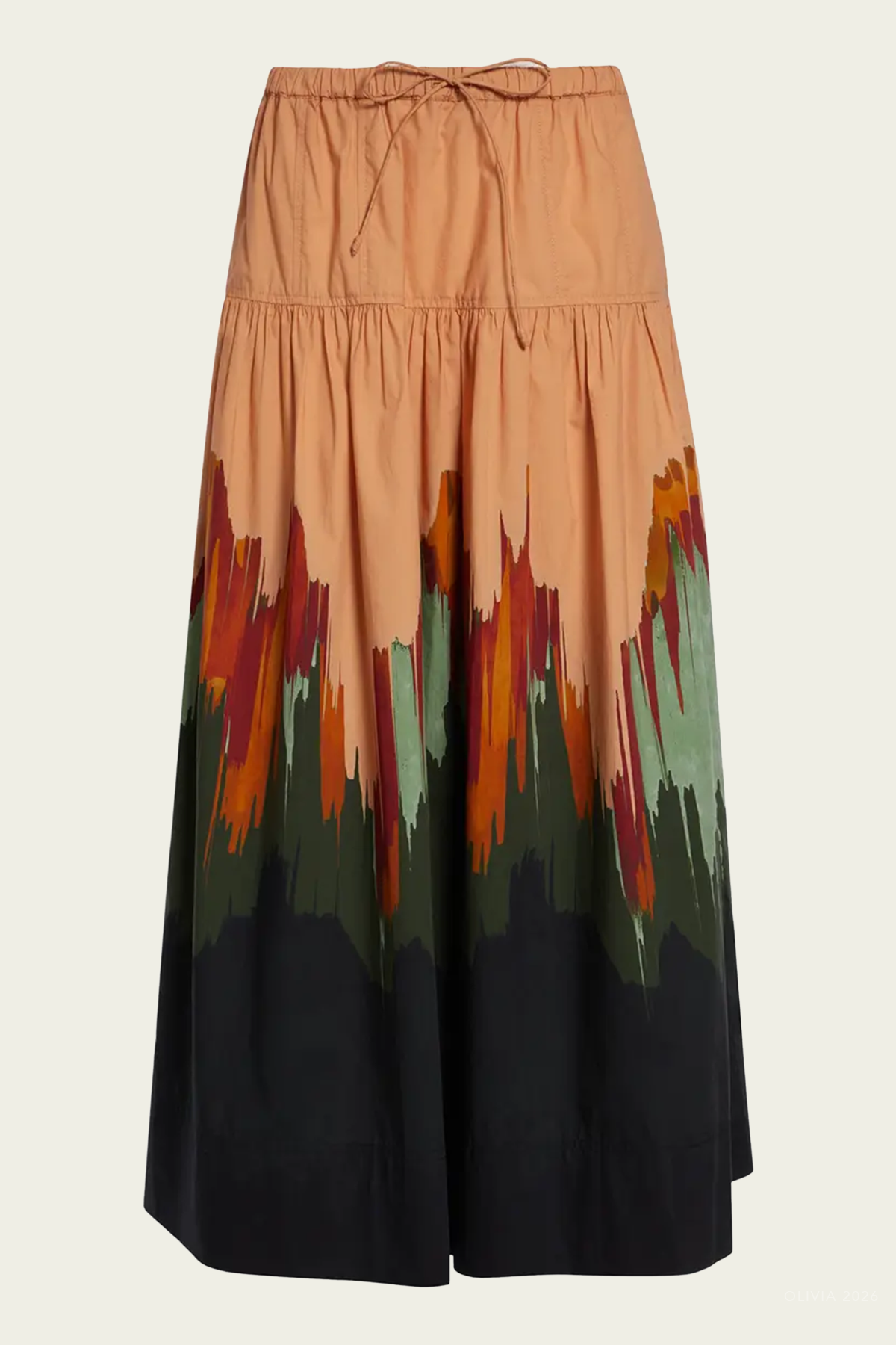 Theodora Cotton Skirt in Agate