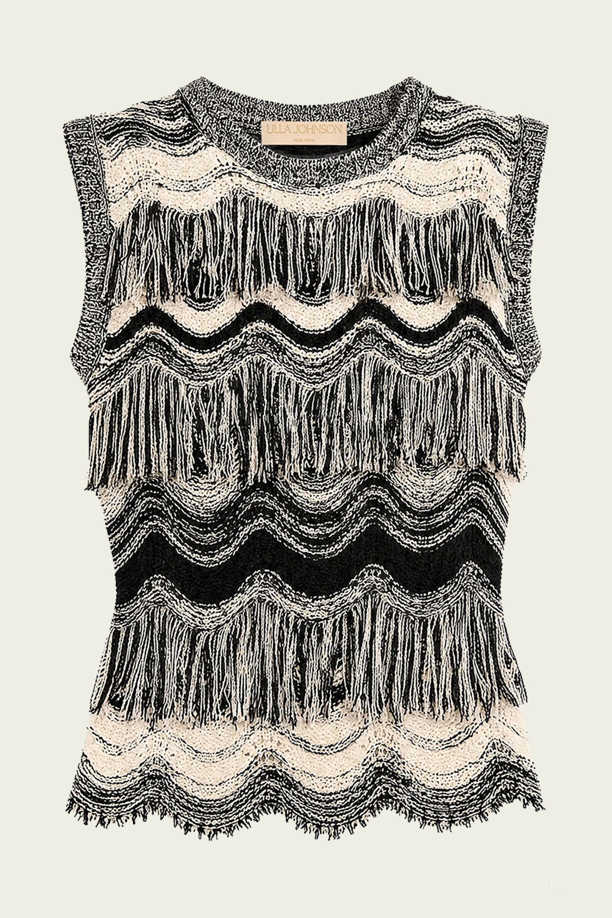 Vida Knit Top in Noir Gardenia