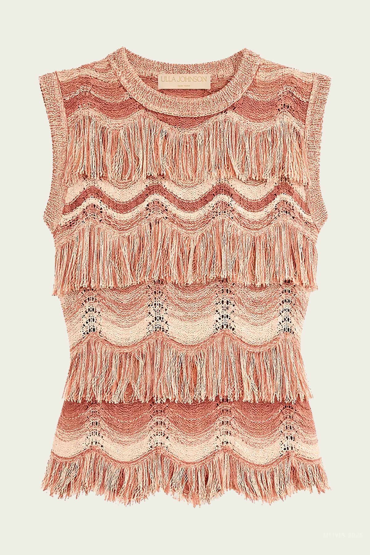 Vida Knit Top in Terracotta Rose