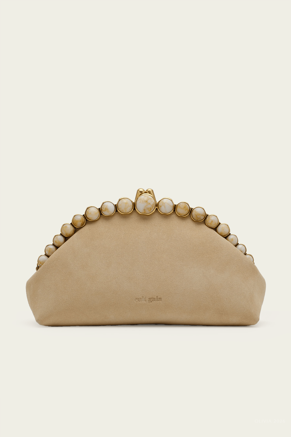 Una Clutch in Sand - shop - olivia.com