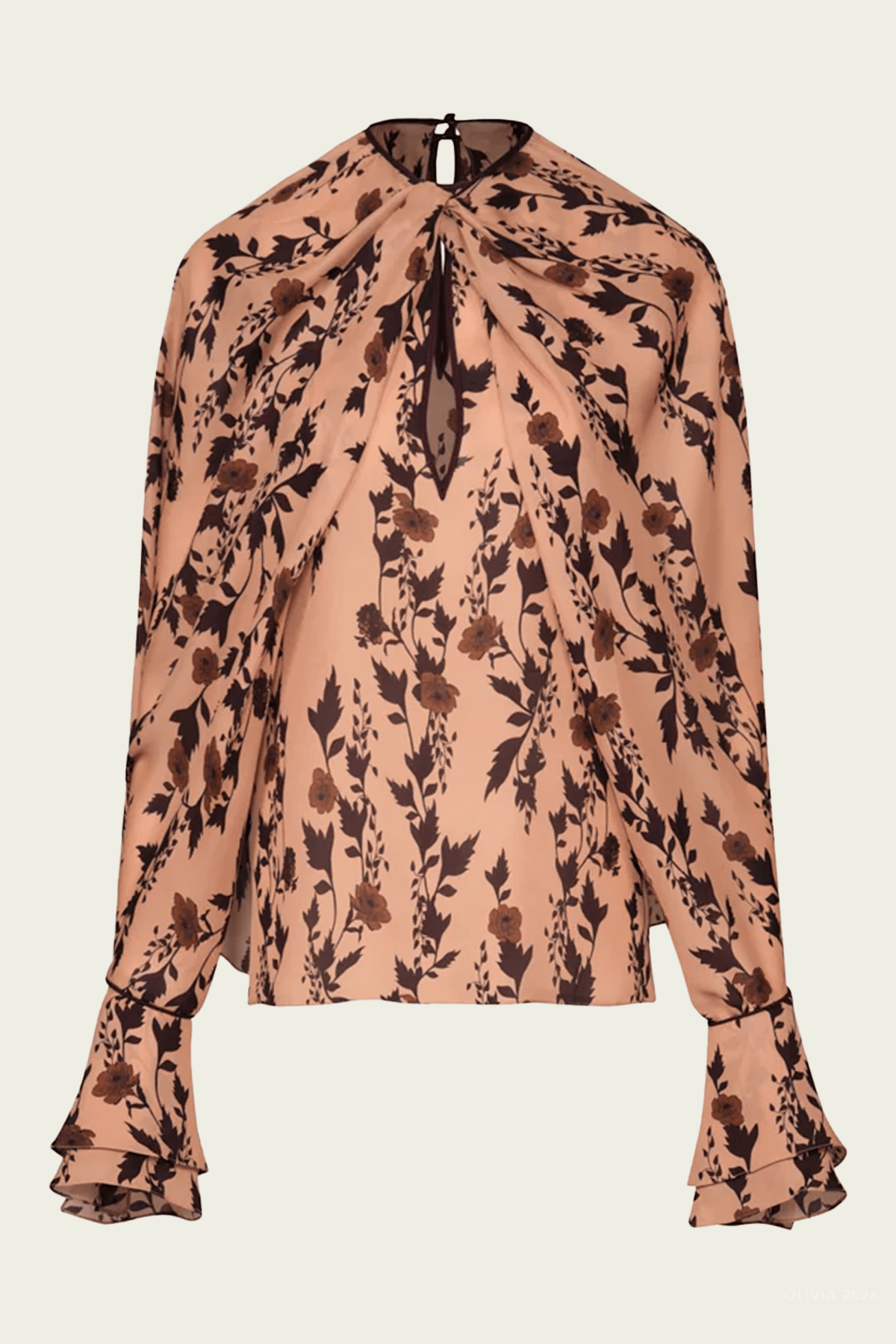 Untamed Bloom Top in Peach - shop-olivia.com