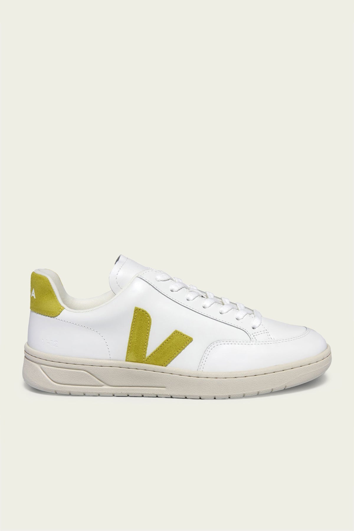 V - 12 Leather Men Sneaker in White Liquor - shop - olivia.com