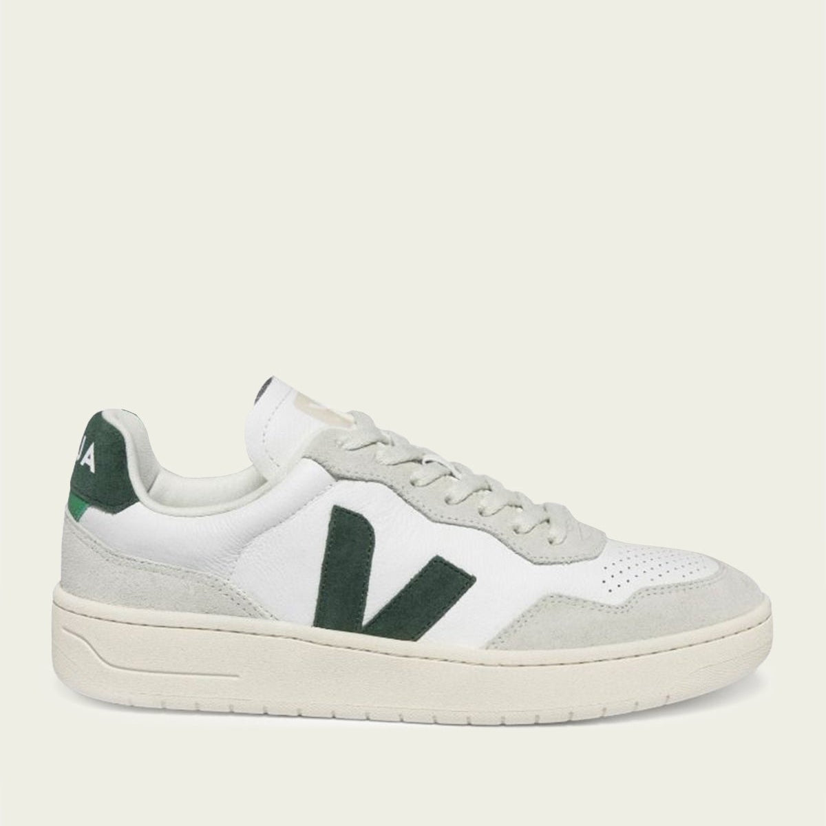 FIFTYFIFDEAL　スウェードラバーソール　90sビンテージ　Lサイズ V-90 Suede Leather Men Sneaker in White Cyprus