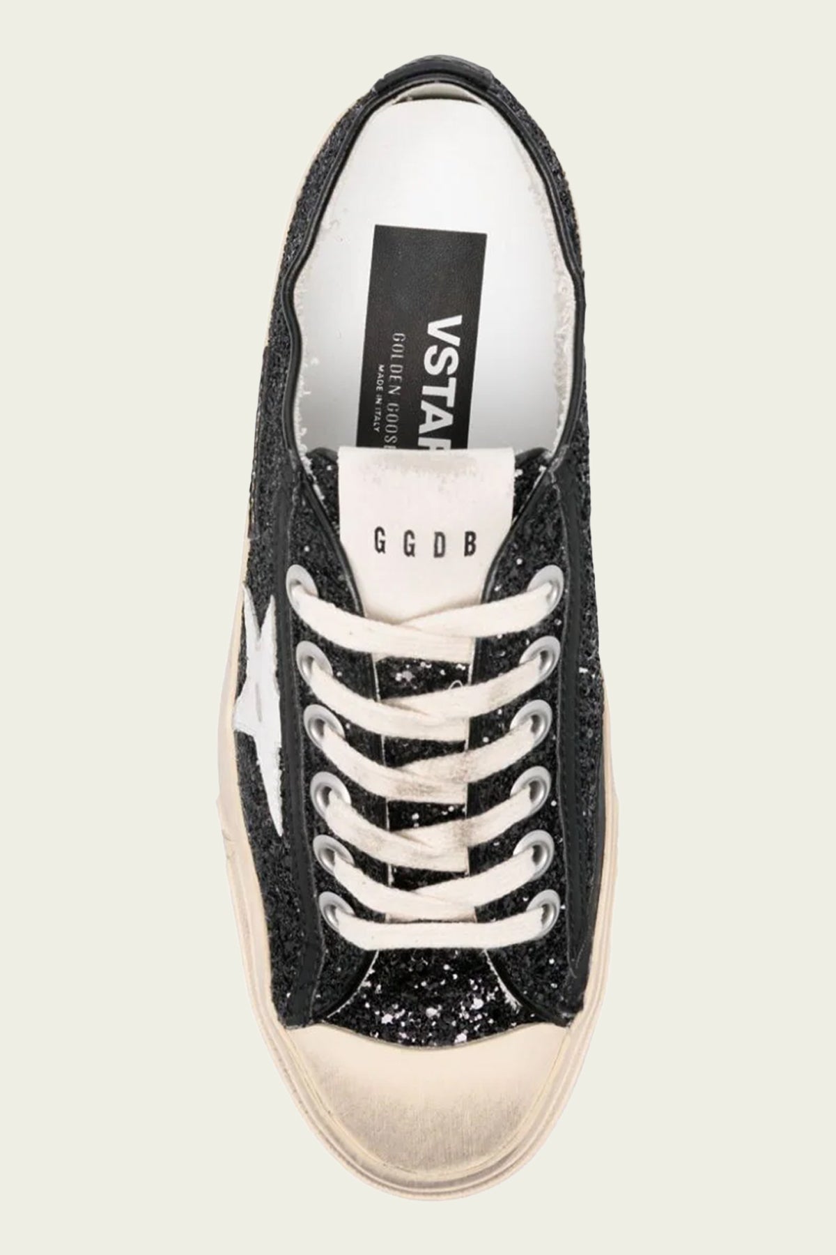 V - Star 2 Black Glitter Sneaker - shop - olivia.com