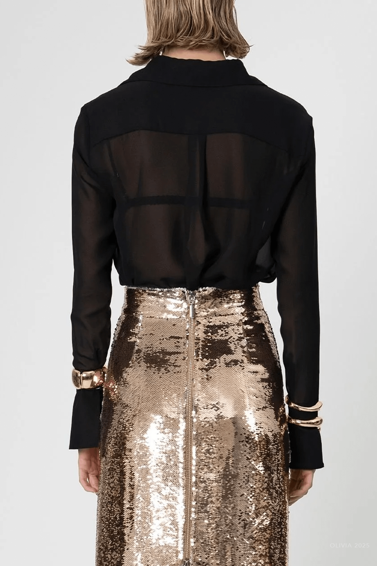 Val Blouse in Black - shop - olivia.com