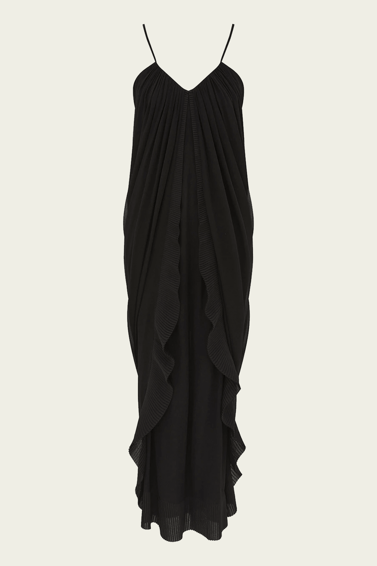 Valiant Floating Slip Dress in Black - shop-olivia.com