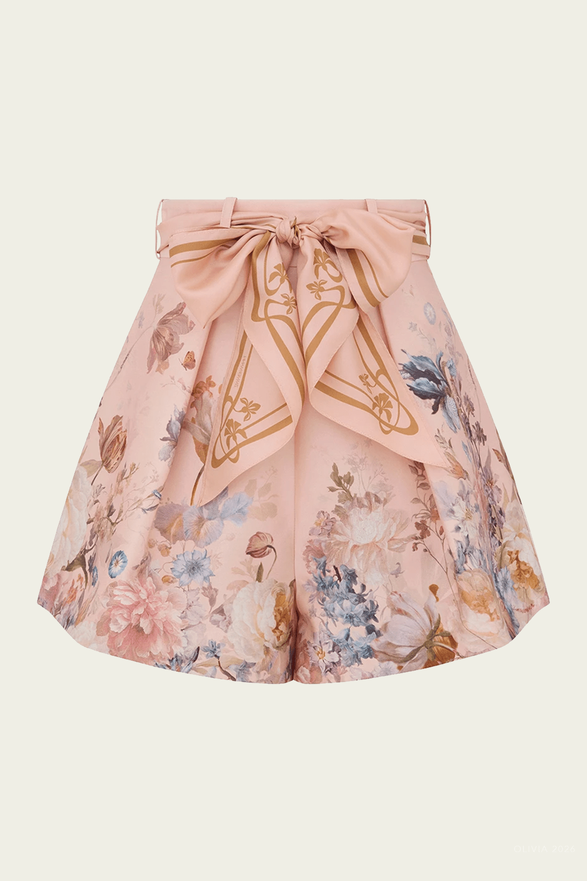 Valiant Tuck Short in Peach Floral - shop-olivia.com