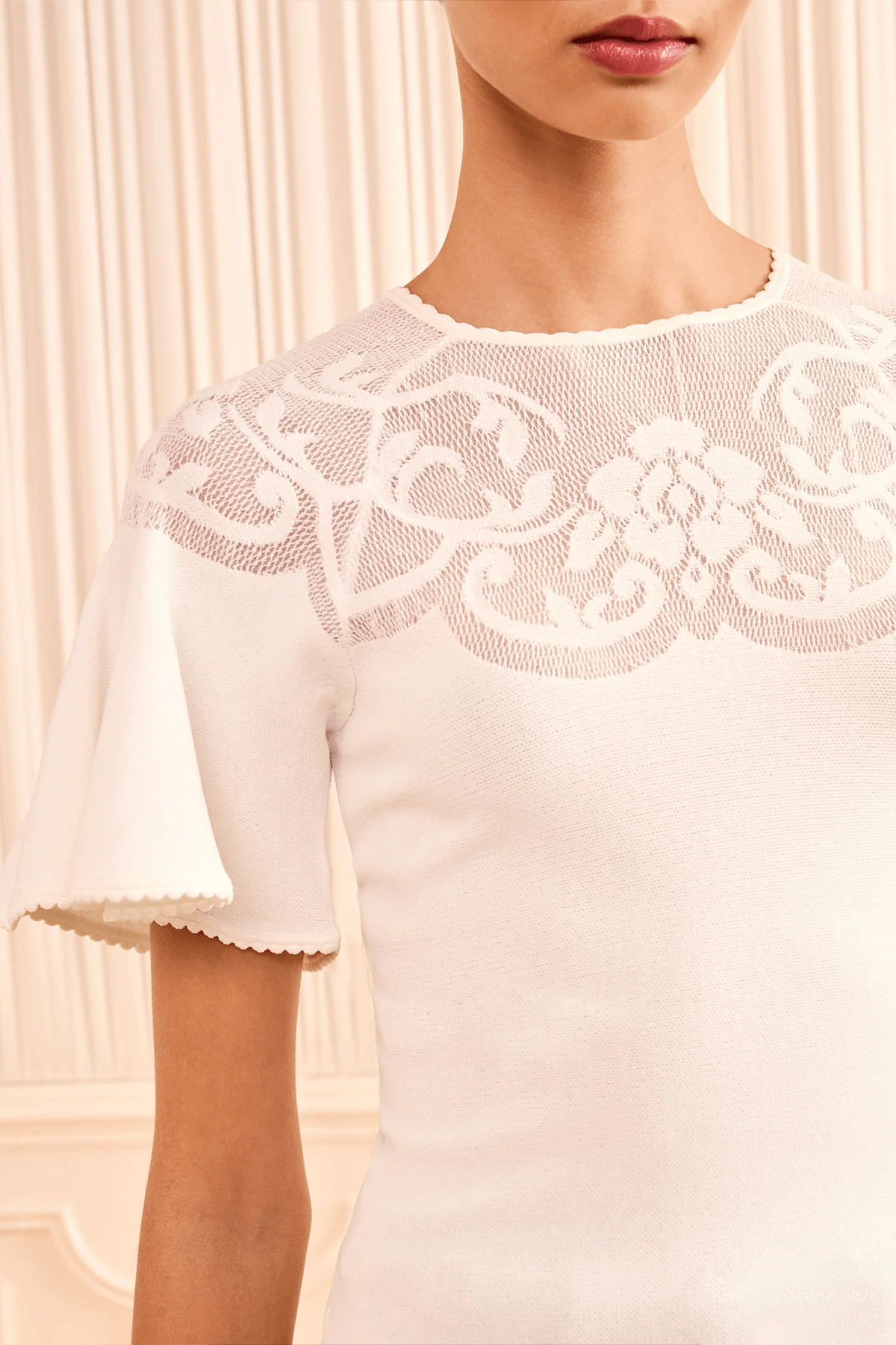 Vara Knit Top in Cowrie - shop-olivia.com