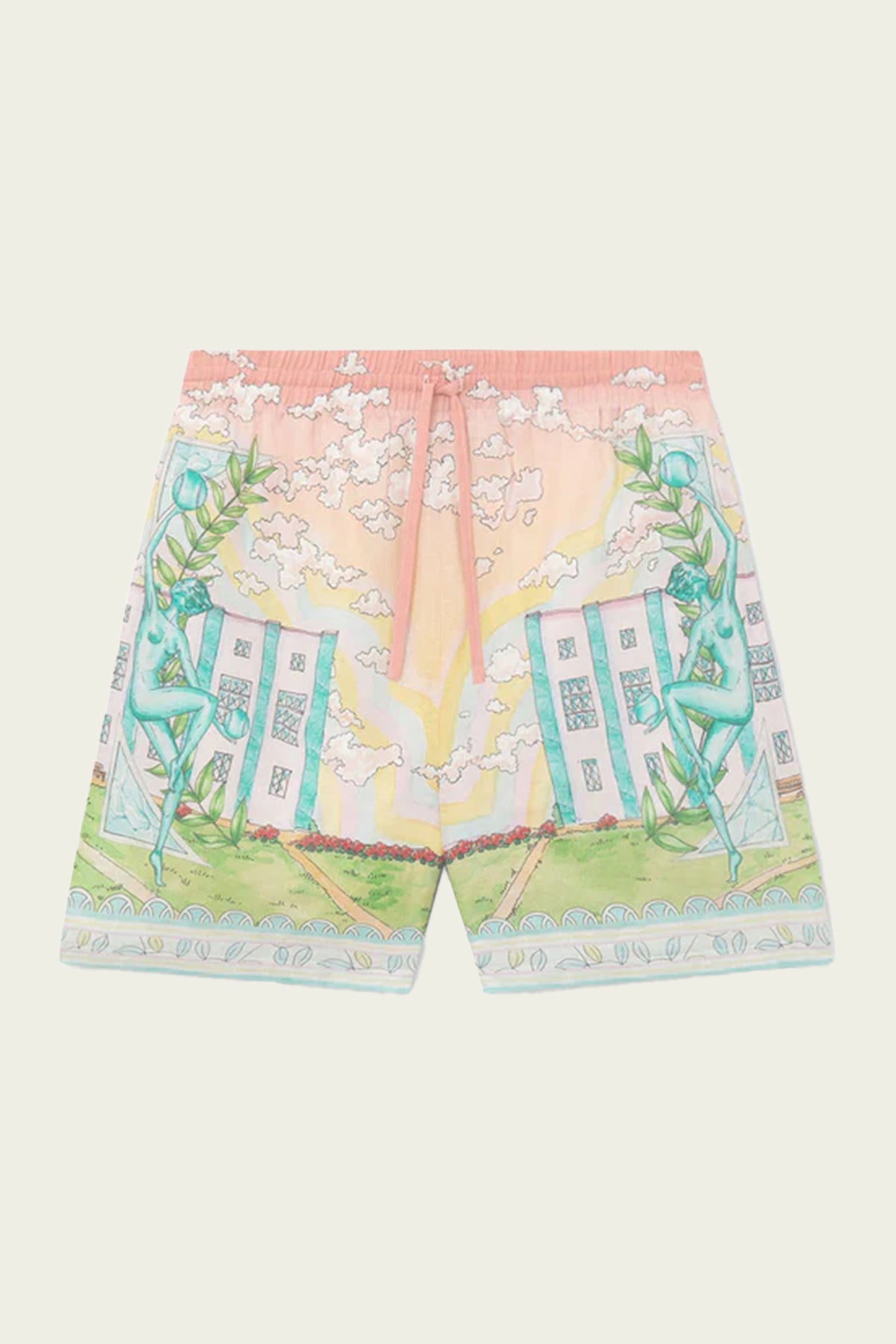 Vase Linen Shorts in Multi - shop-olivia.com