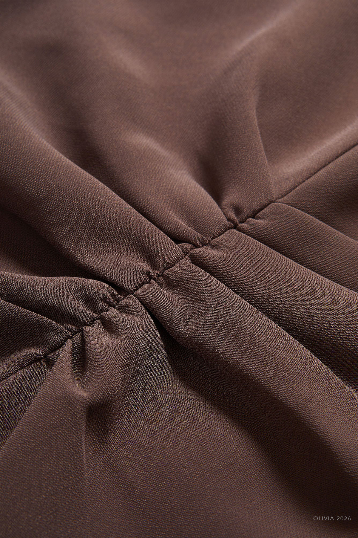 June Midi Dress in Espresso