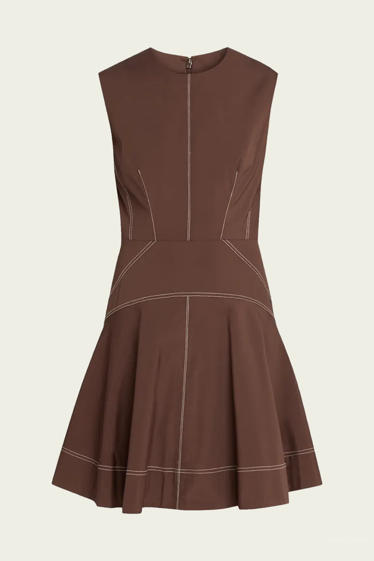 Karrigan Mini Dress in Dark Mocha