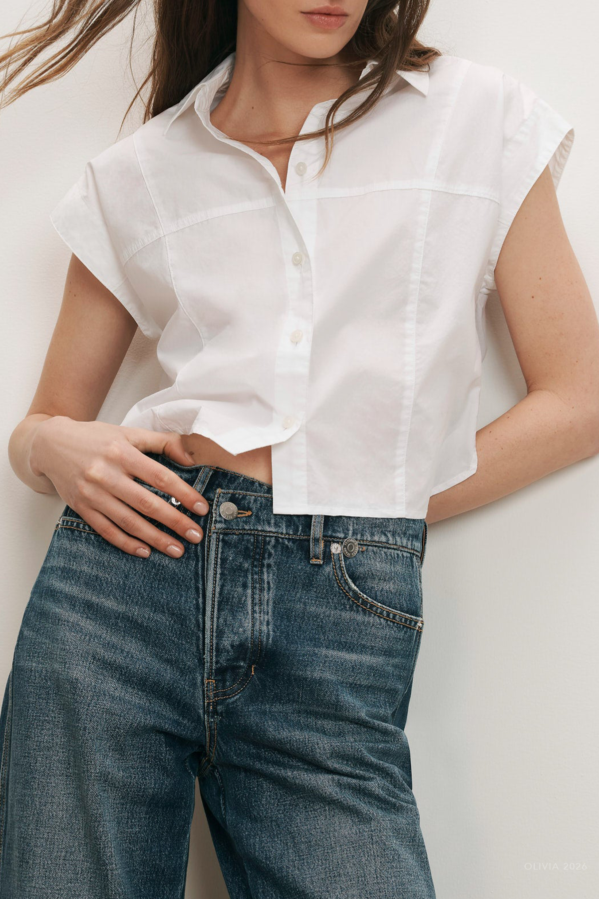 Nestor Button-Down Shirt in White