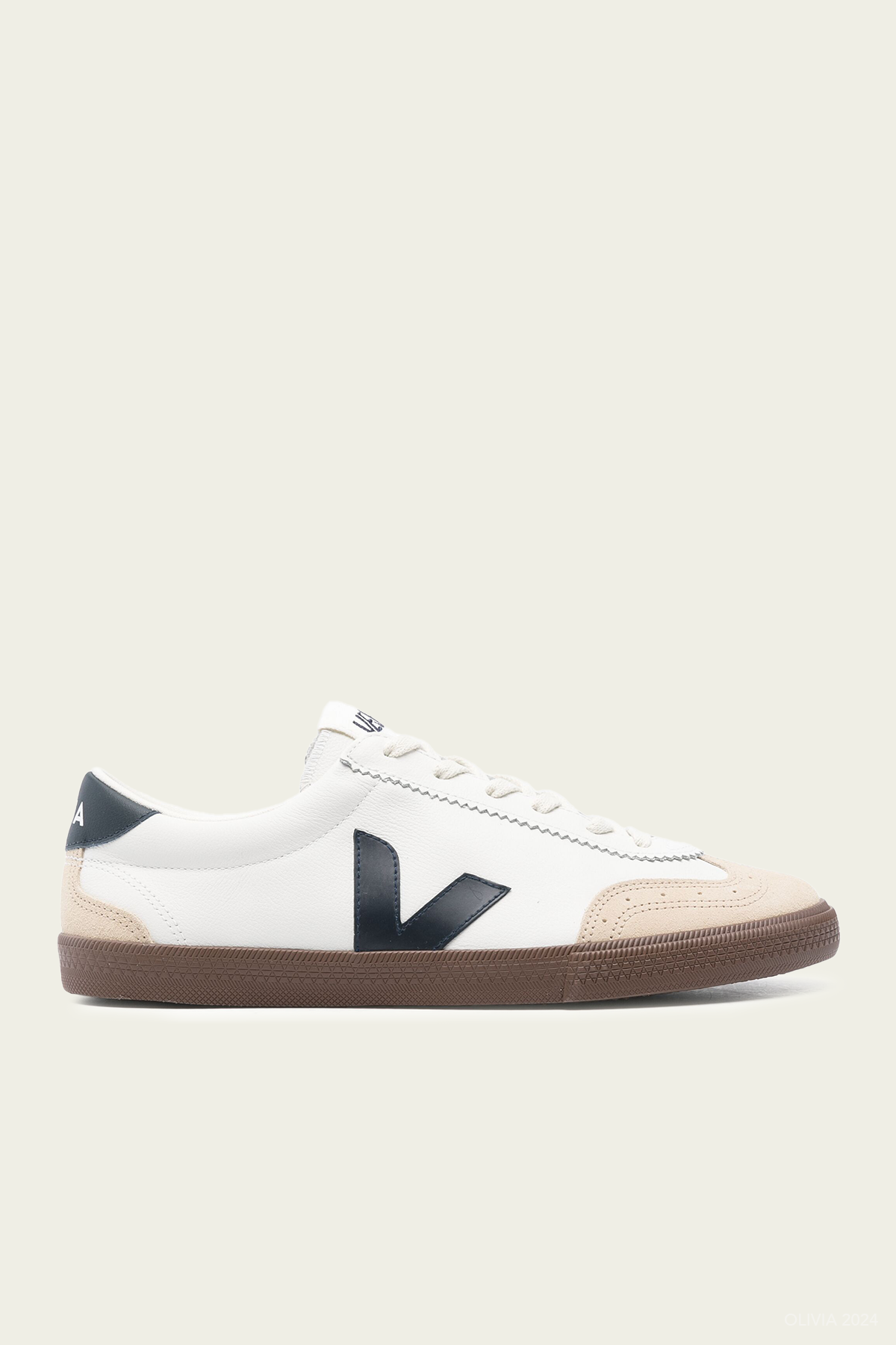 Volley O.T. Leather Men Sneaker in White Nautico Bark