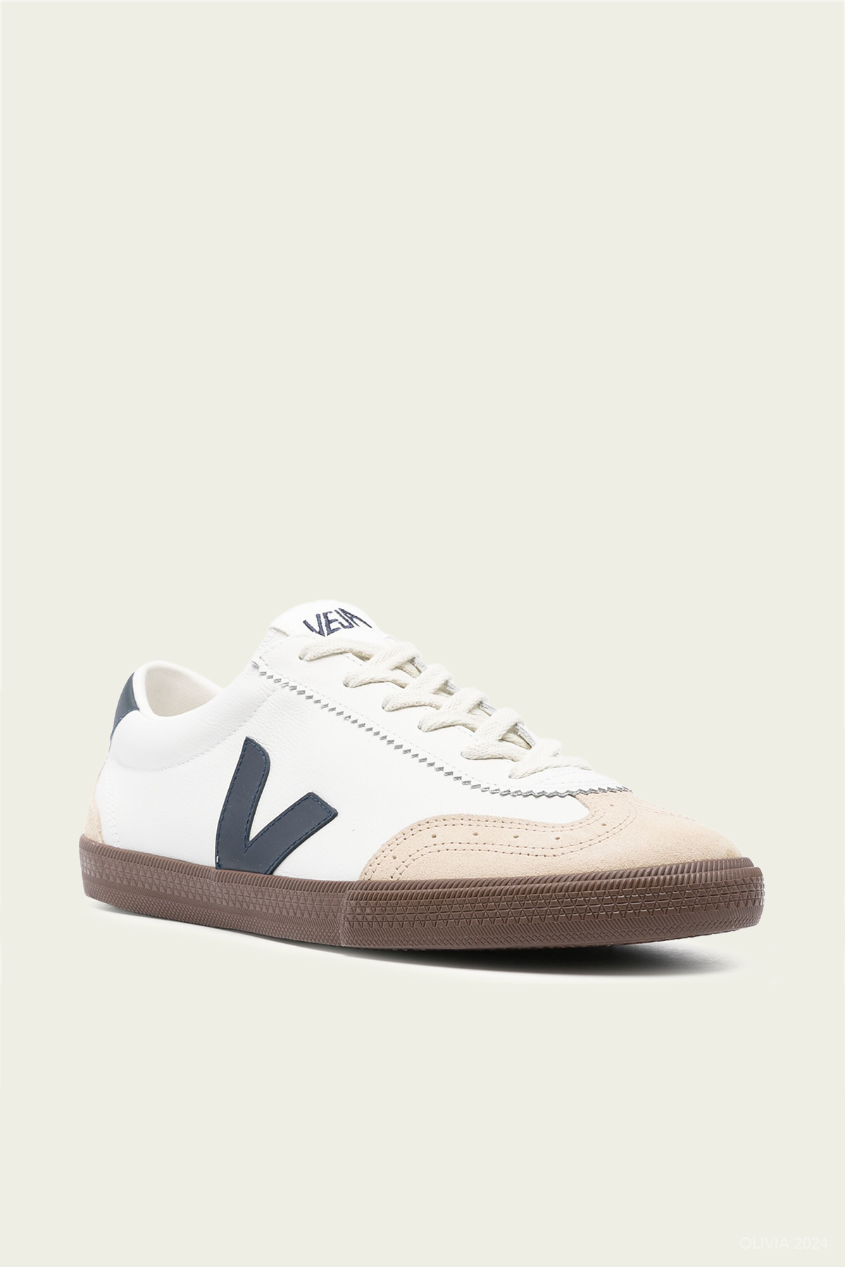 Volley O.T. Leather Men Sneaker in White Nautico Bark