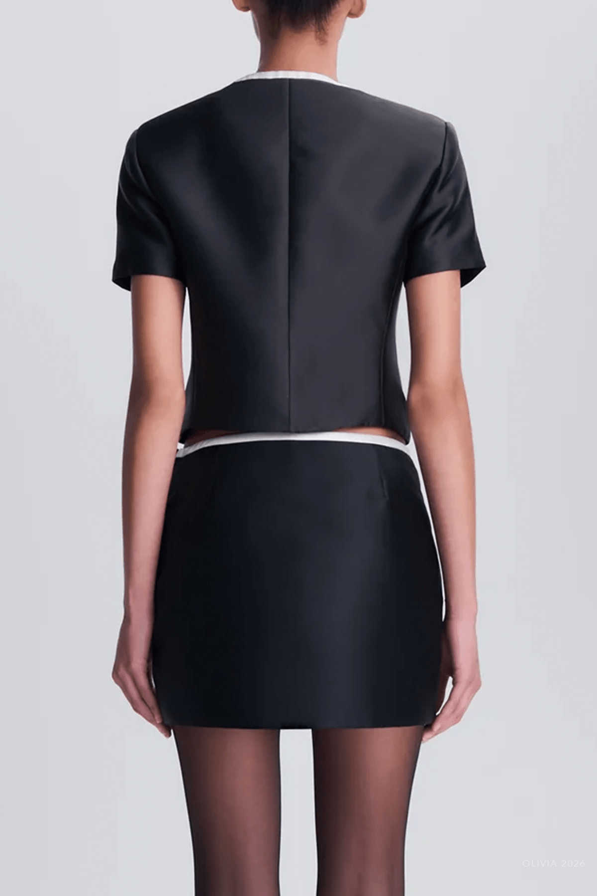 Viana Mini Skirt in Black Frost Multi - shop-olivia.com