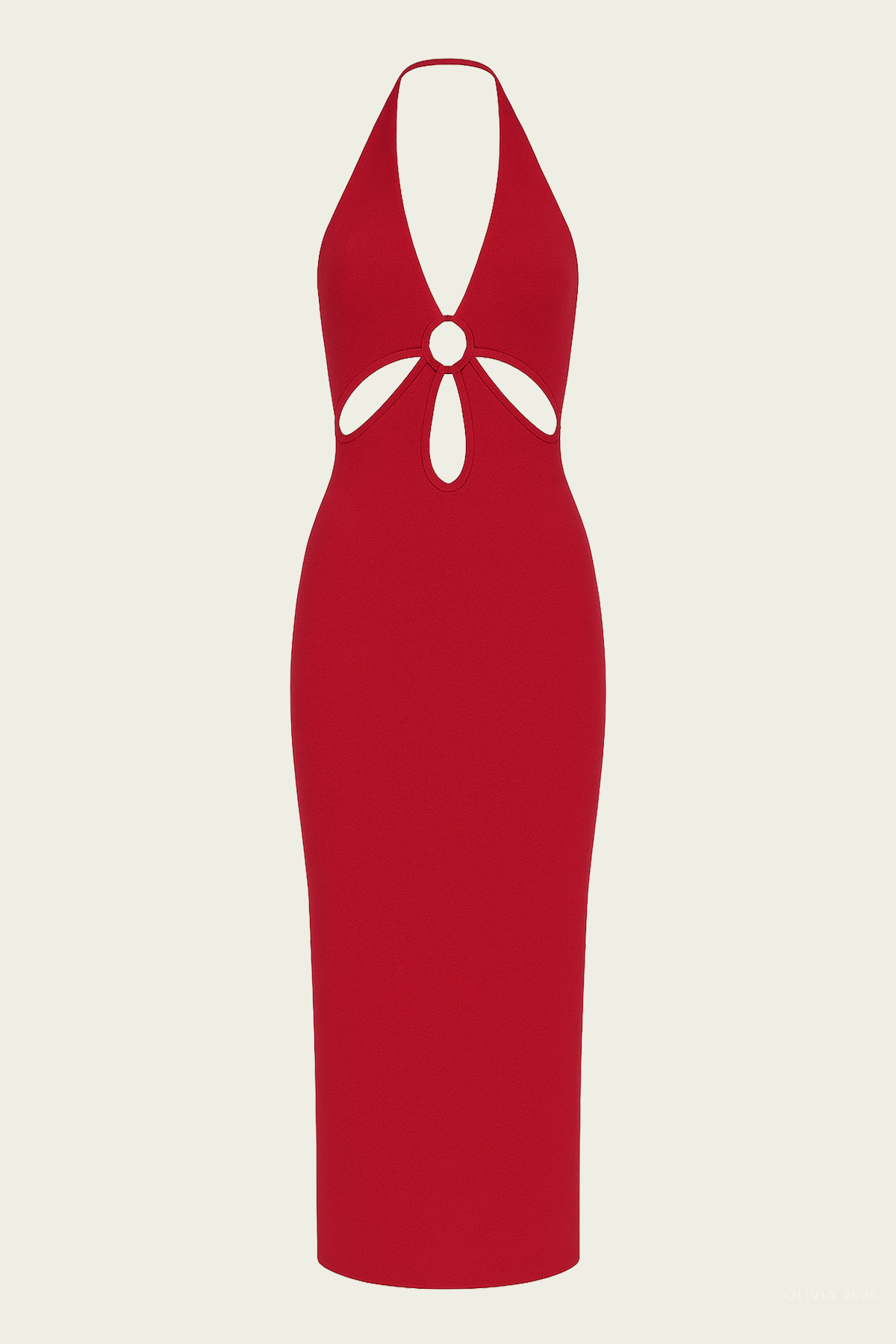 Vinna Midi Dress in Merlot - shop - olivia.com