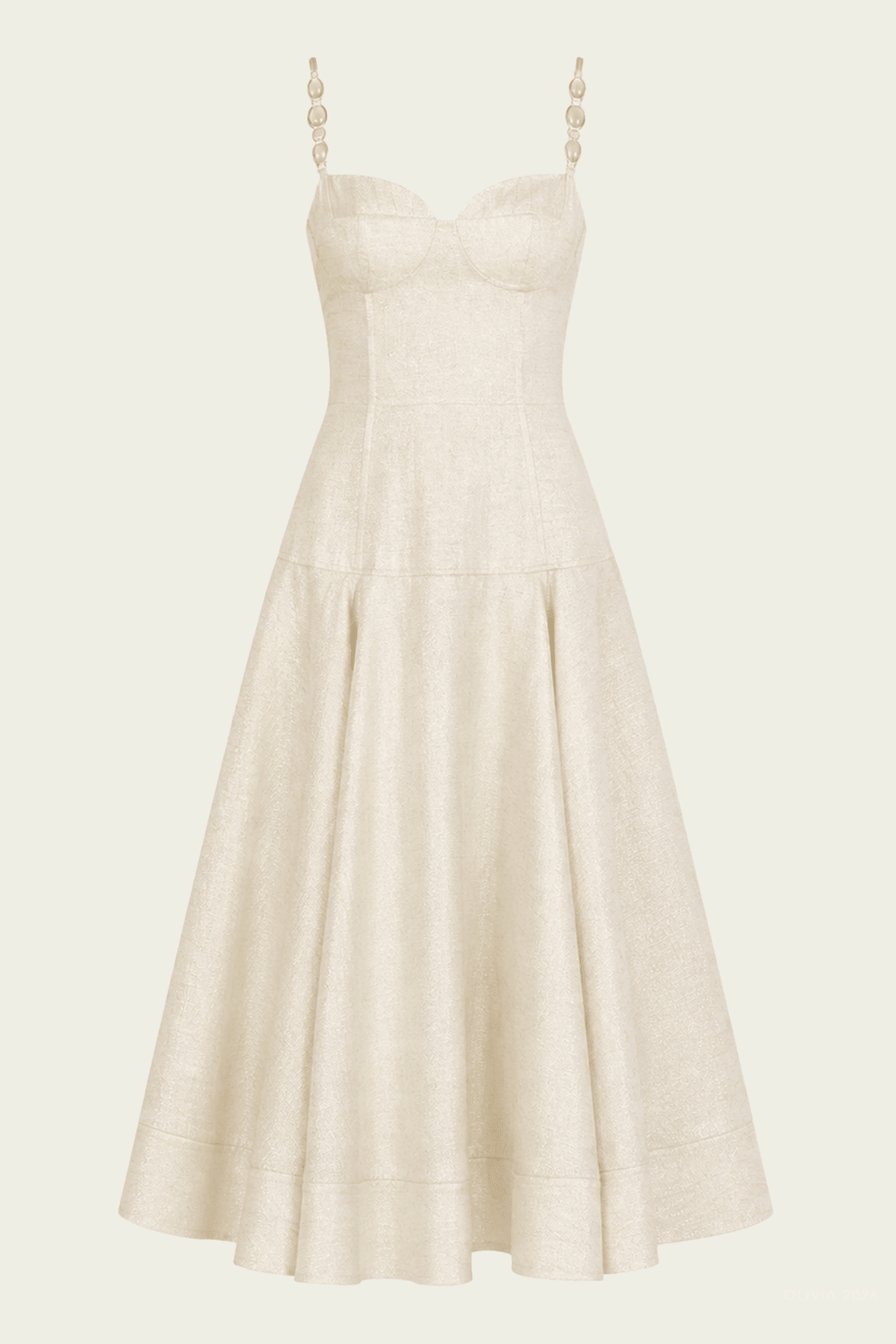 Virena Midi Dress in Gold Mist - shop-olivia.com