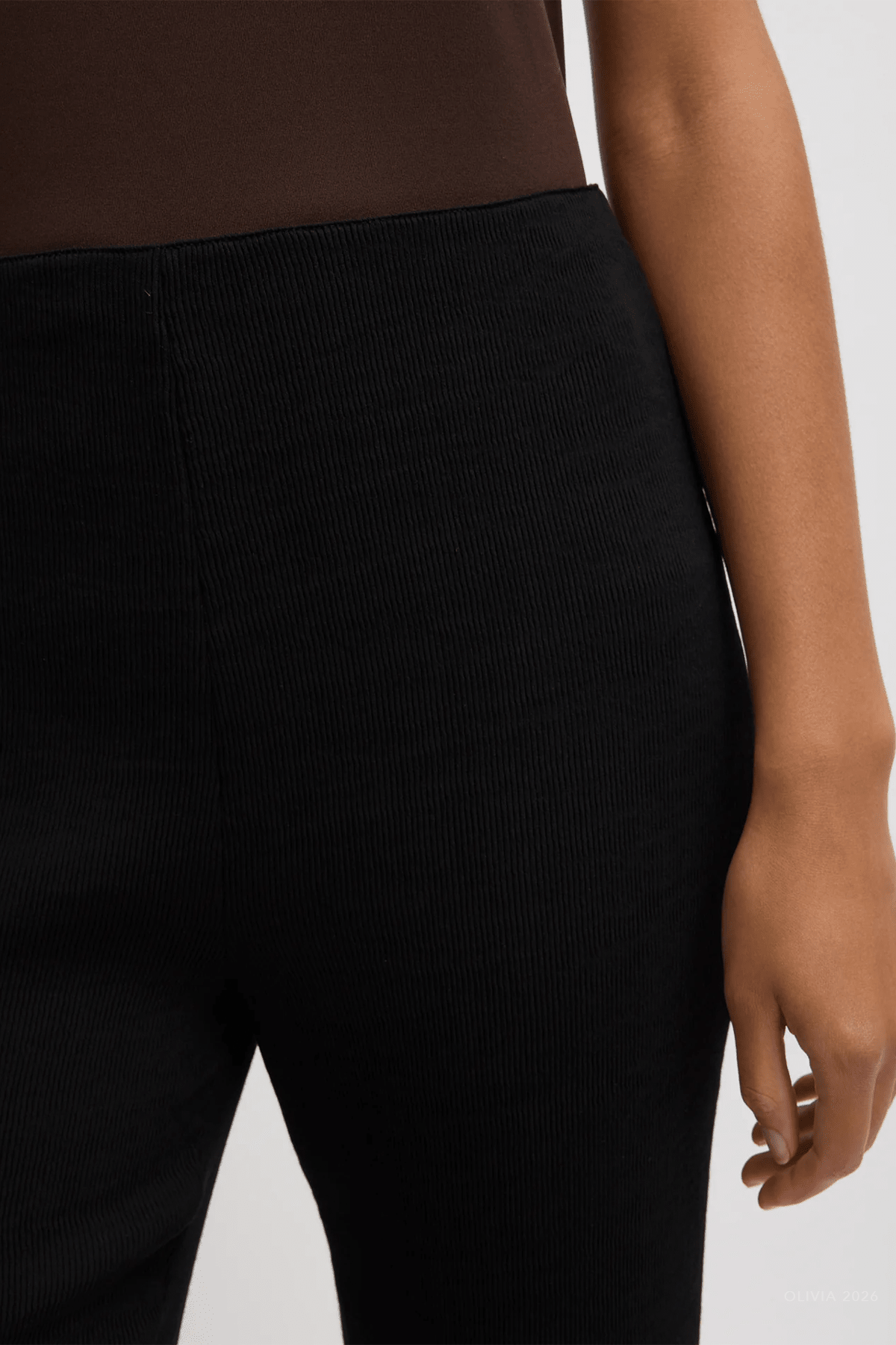 Viscose Plisse Corbit Pant in Black - shop - olivia.com