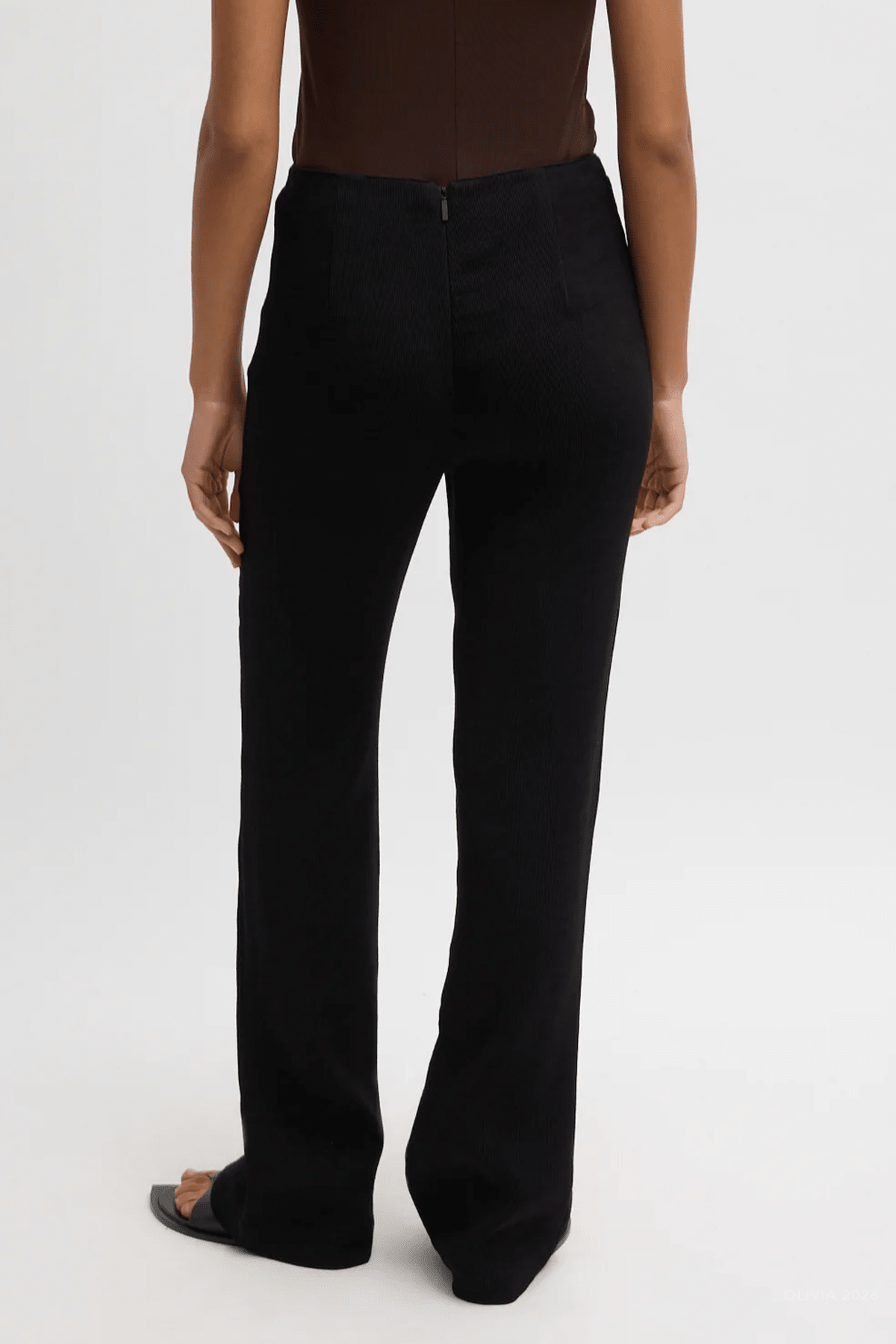 Viscose Plisse Corbit Pant in Black - shop - olivia.com