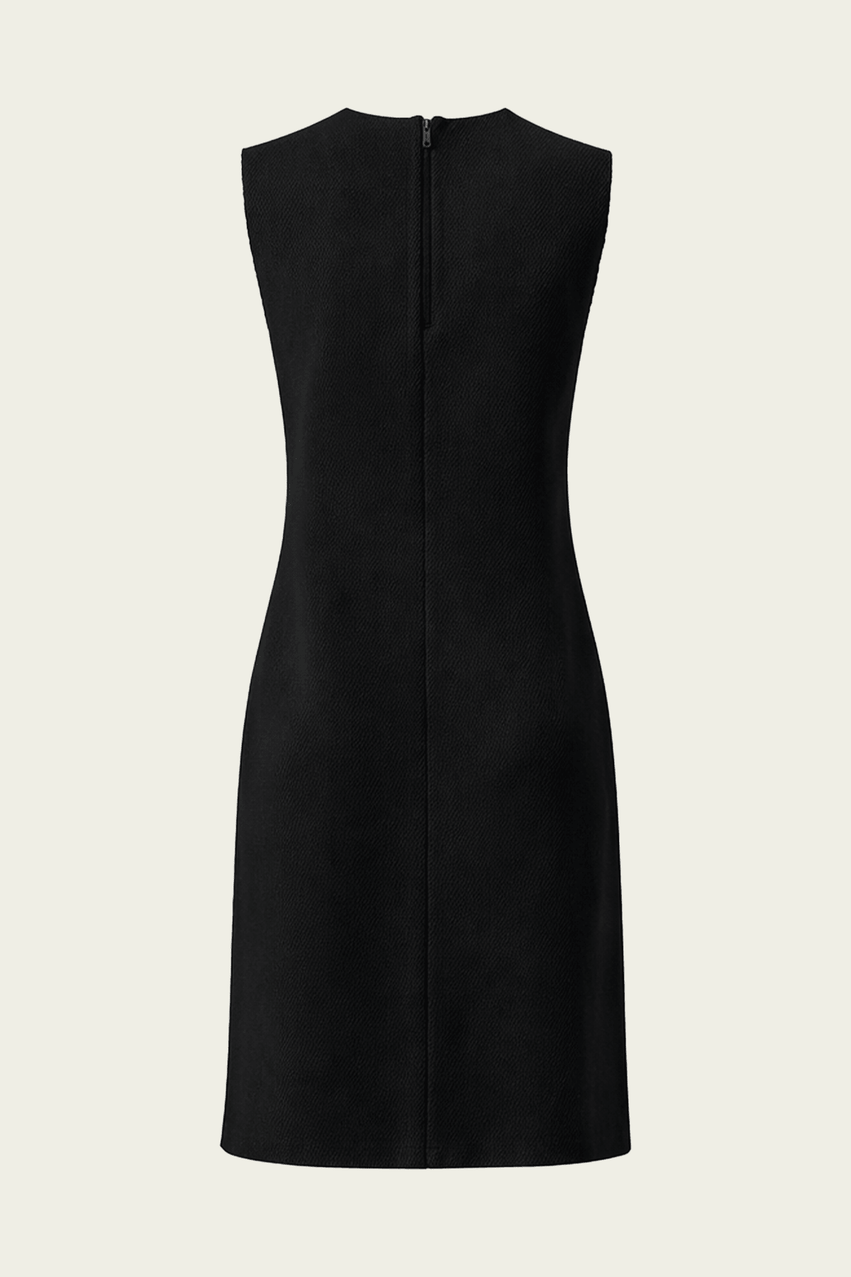 Viscose Plisse Sleeveless Bias Short Tunic Dress in Black - shop - olivia.com