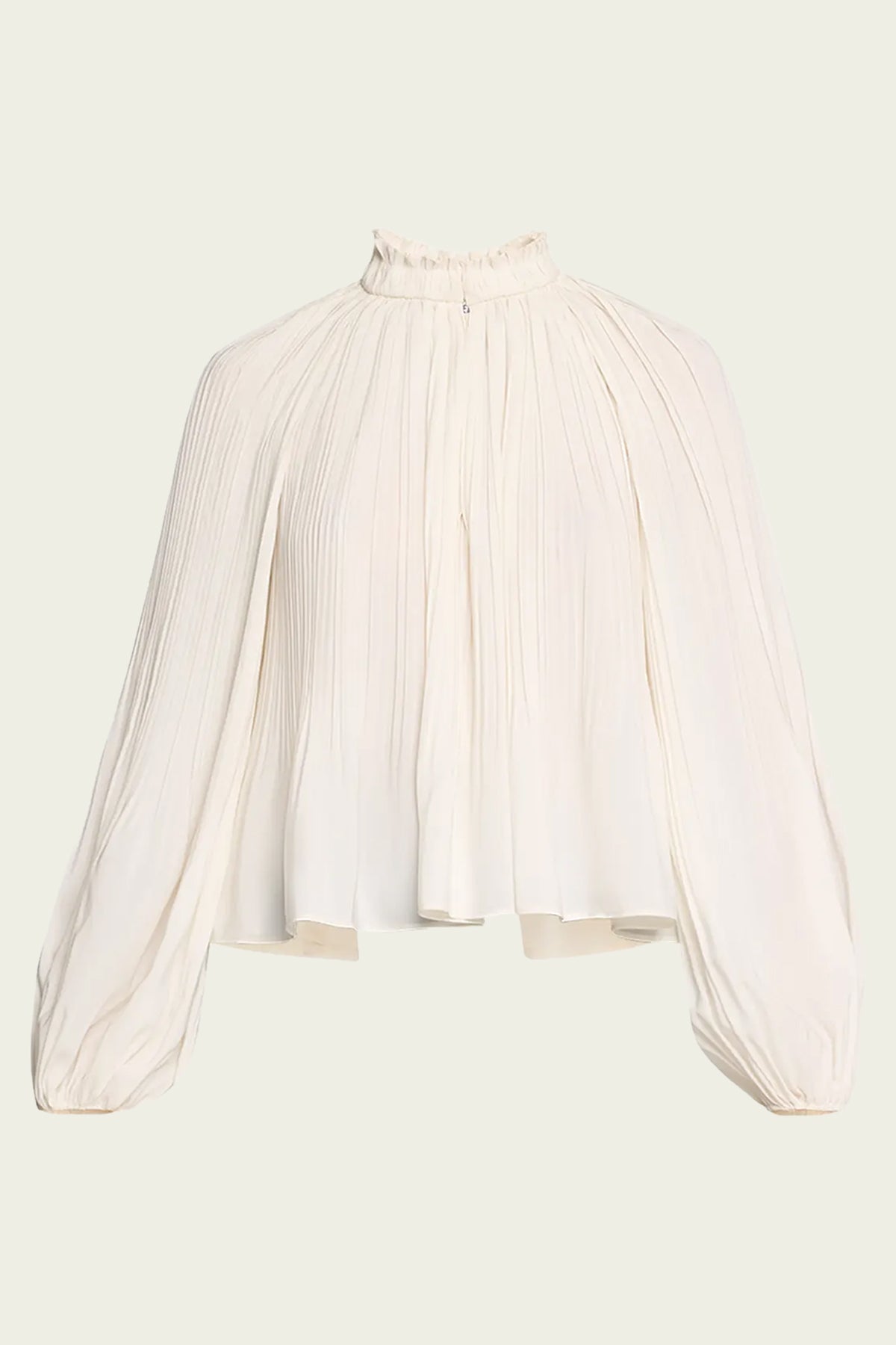 Walker Pleated Top in Ivory - shop - olivia.com