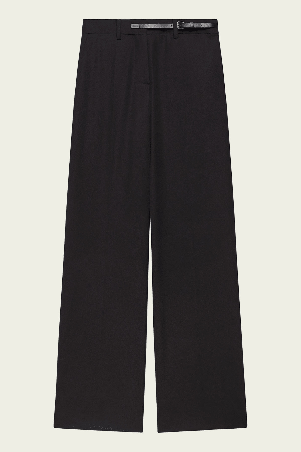 Wardrobe Belted Trouser in Black - shop-olivia.com