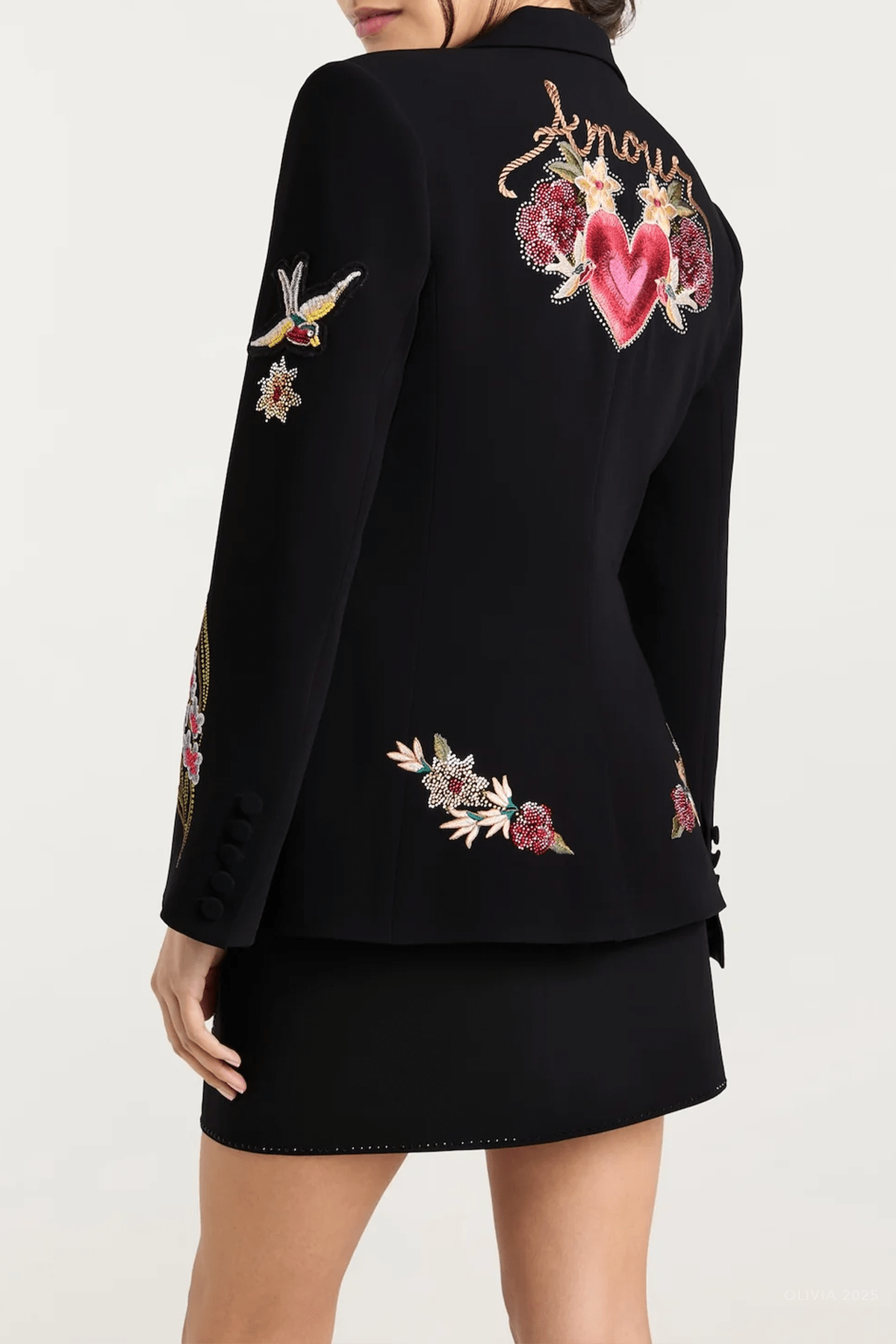 Western Amour Cheyenne Blazer in Black Multi - shop - olivia.com