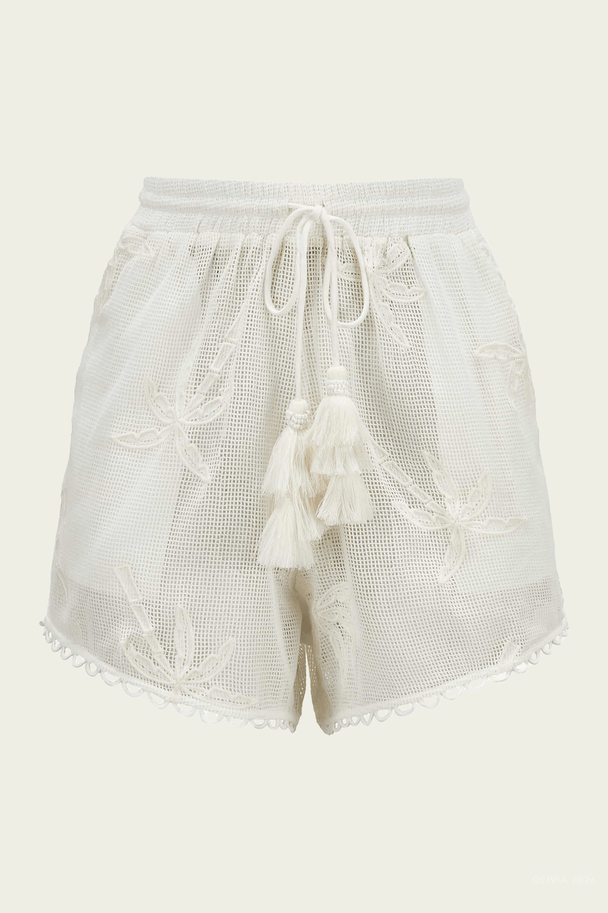 White Palm Trees Shorts - shop - olivia.com