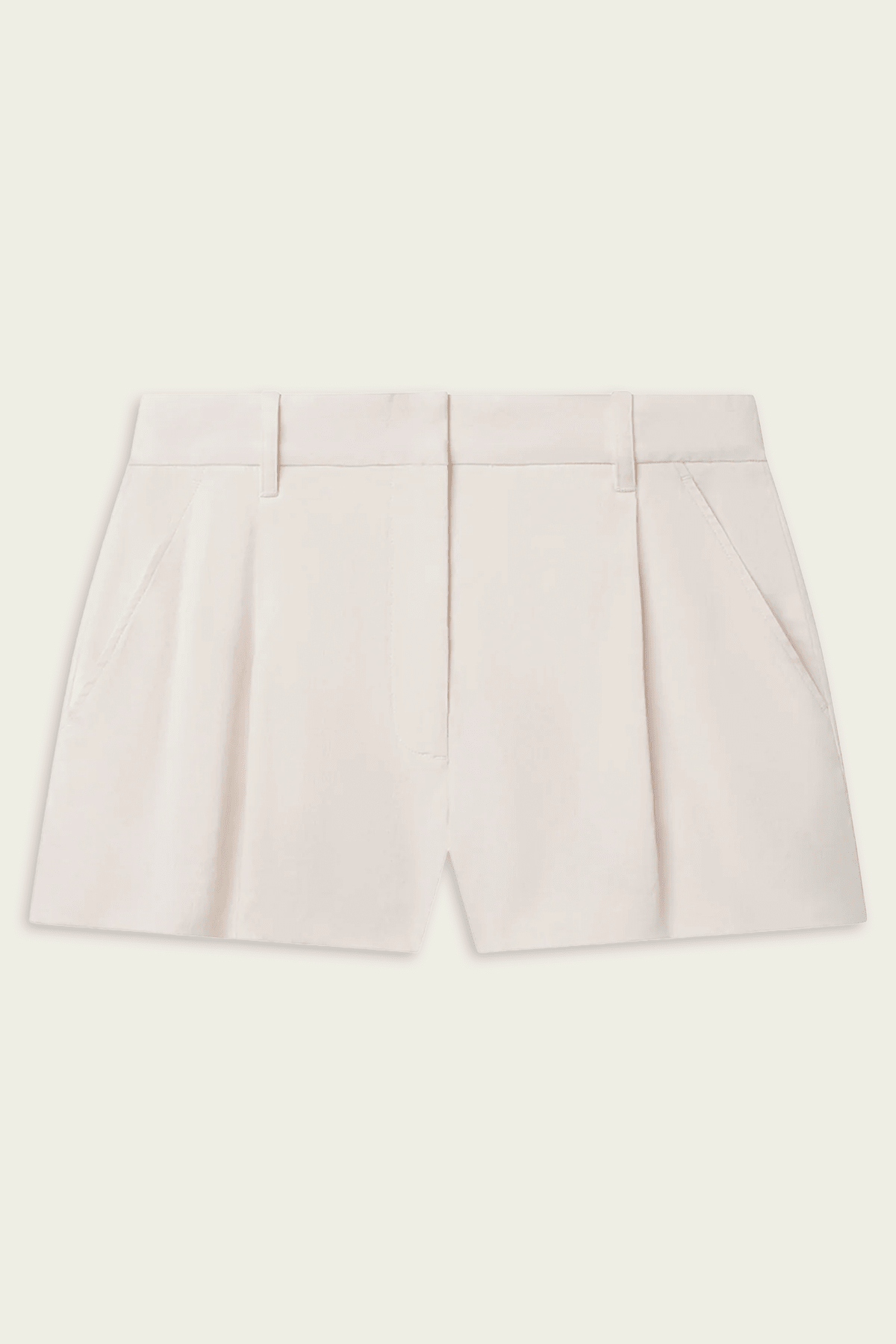 Winston Linen Short in Buttercream - shop-olivia.com