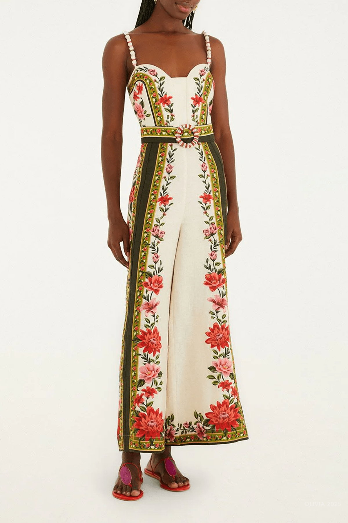 Wonder Rio Sand Sleeveless Maxi Jumsuit - shop - olivia.com